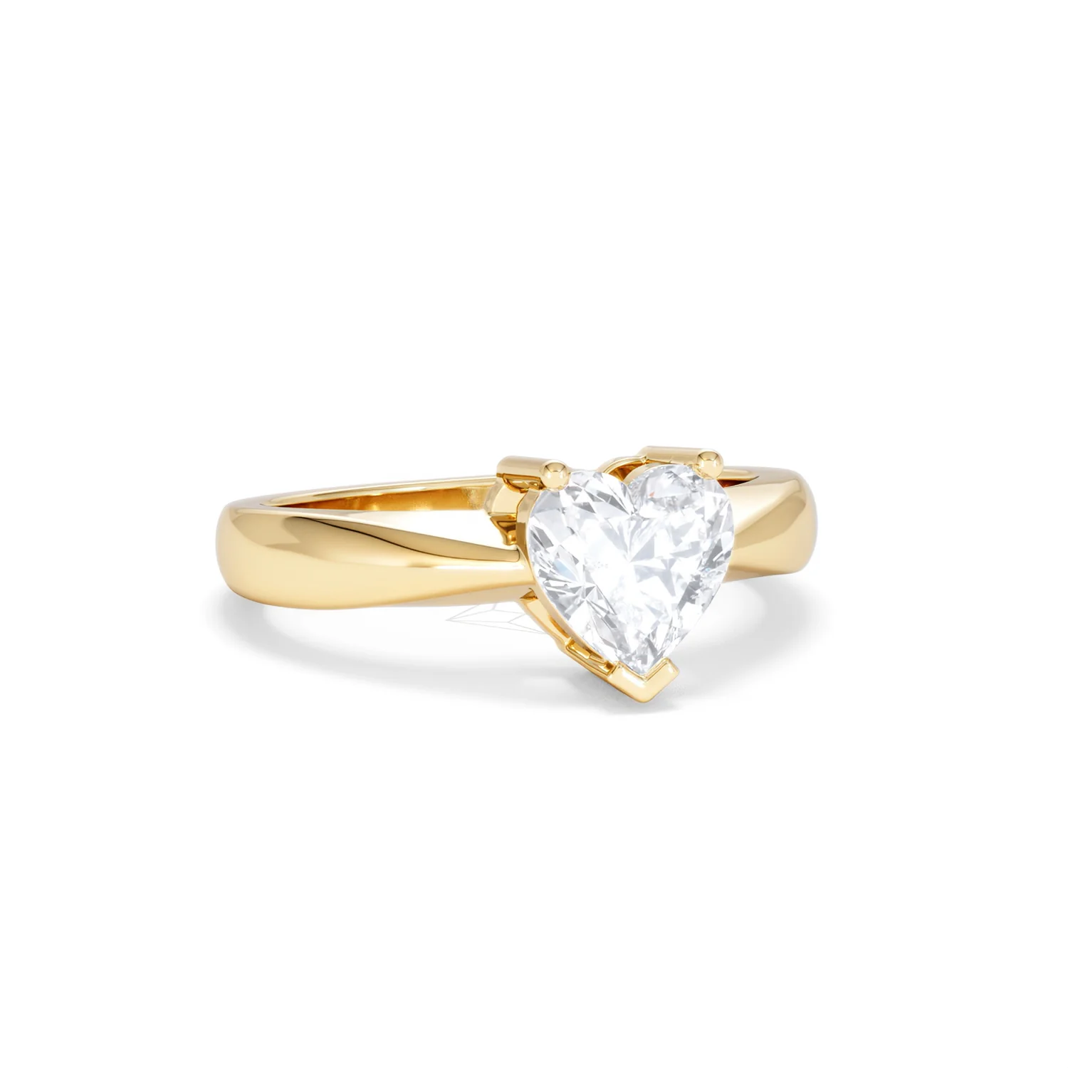 Naomi Heart Cut Lab Diamond Engagement Ring 1.00ct H/SI in 9k Gold - Image 13