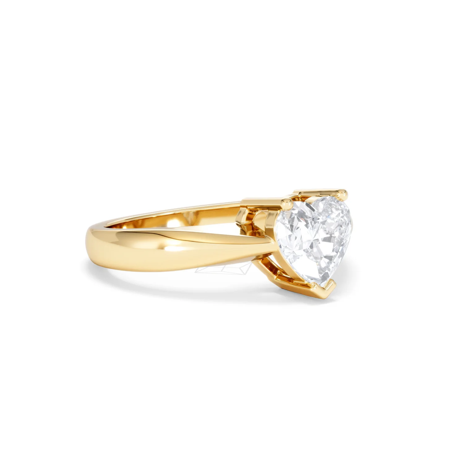 Naomi Heart Cut Lab Diamond Engagement Ring 1.00ct H/SI in 9k Gold - Image 17