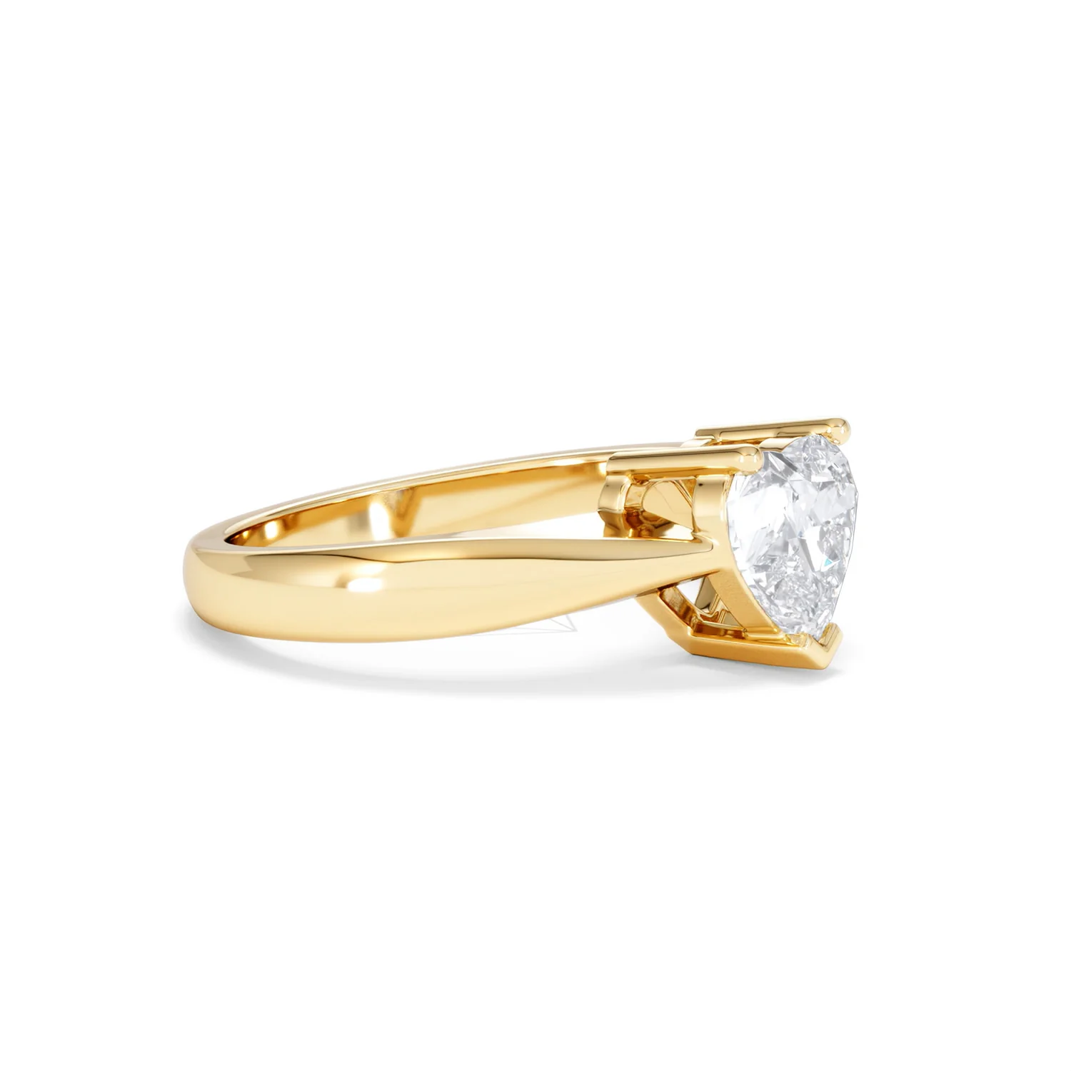 Naomi Heart Cut Lab Diamond Engagement Ring 1.00ct H/SI in 9k Gold - Image 21