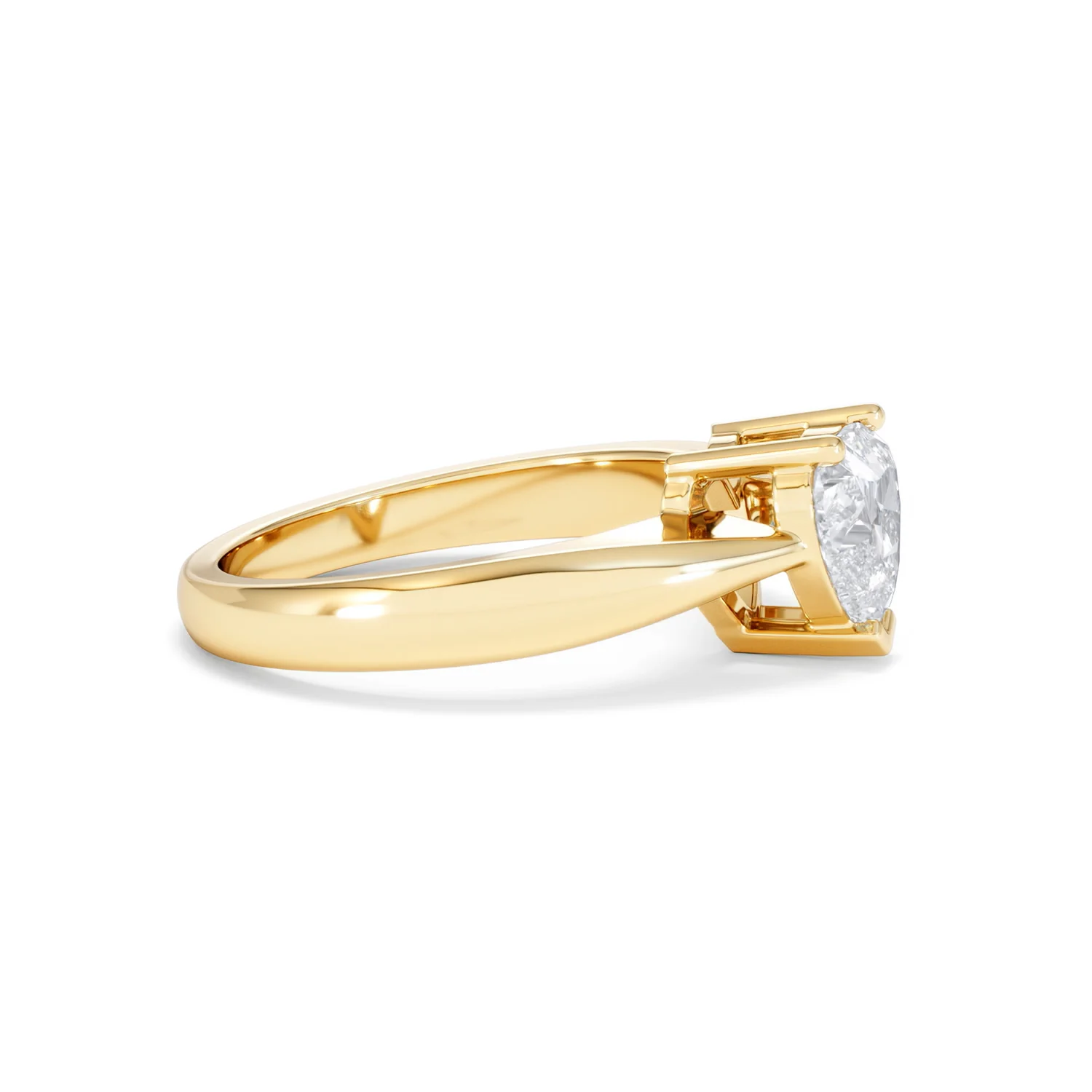 Naomi Heart Cut Lab Diamond Engagement Ring 1.00ct H/SI in 9k Gold - Image 25