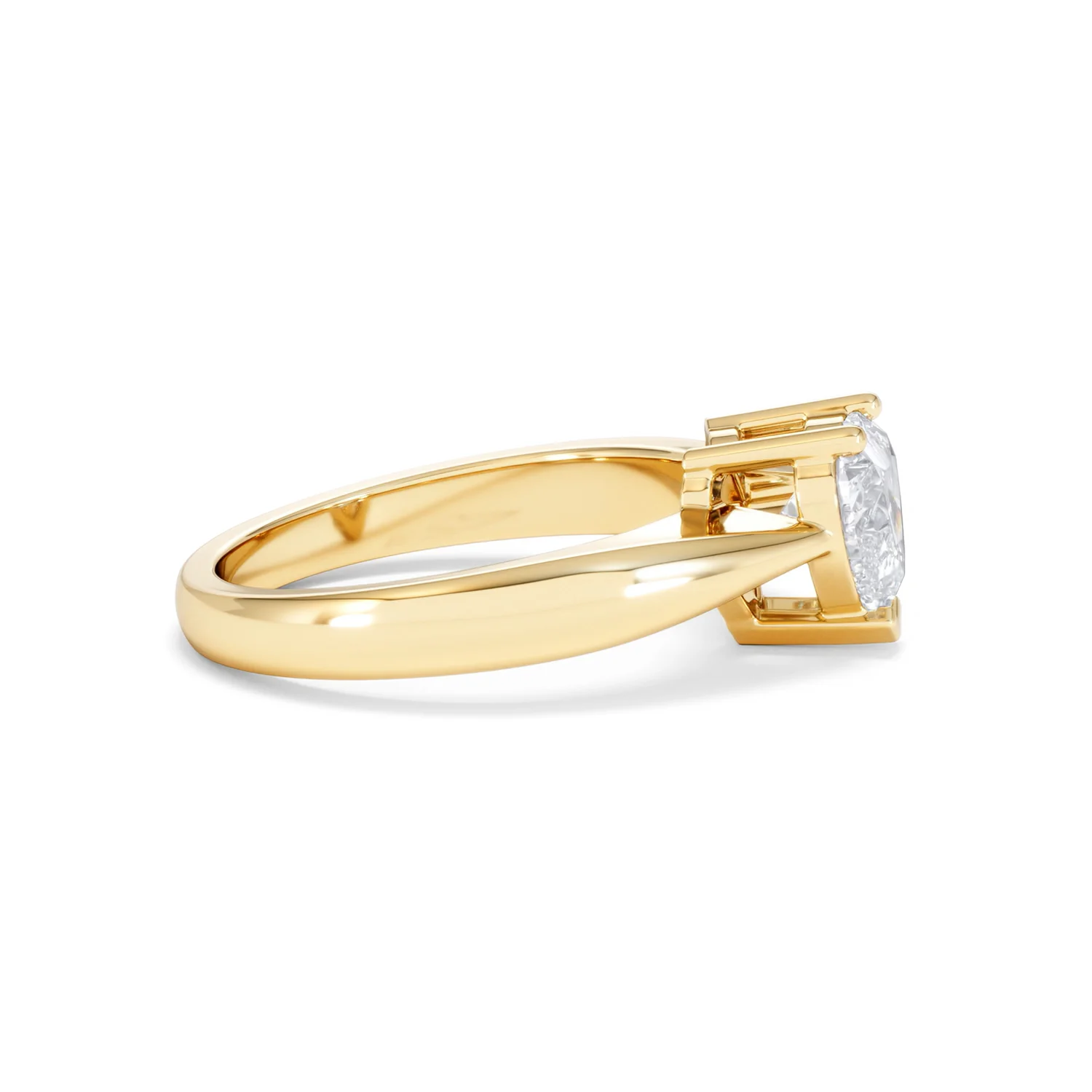 Naomi Heart Cut Lab Diamond Engagement Ring 1.00ct H/SI in 9k Gold - Image 27