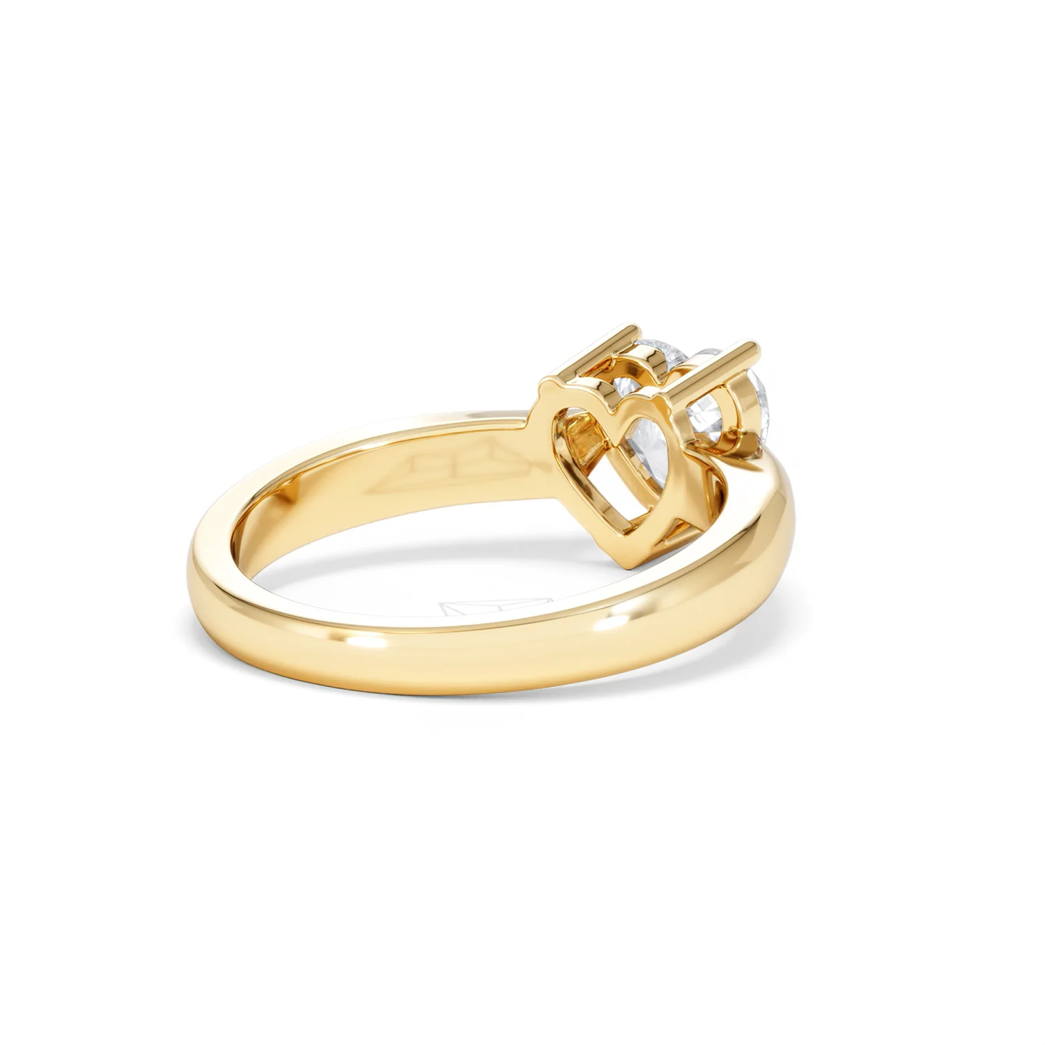 Naomi Heart Cut Lab Diamond Engagement Ring 1.00ct H/SI in 9k Gold - Image 41