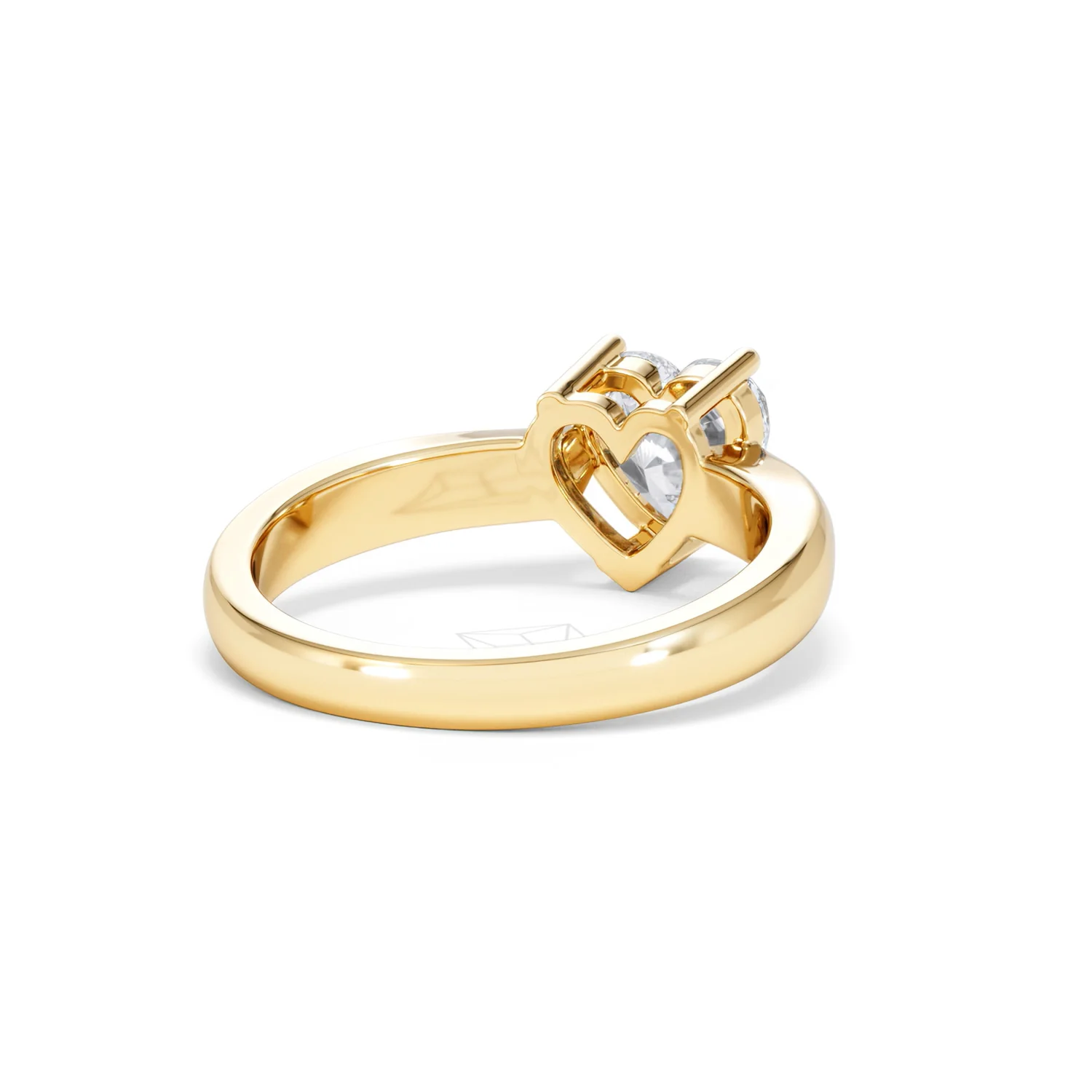 Naomi Heart Cut Lab Diamond Engagement Ring 1.00ct H/SI in 9k Gold - Image 43