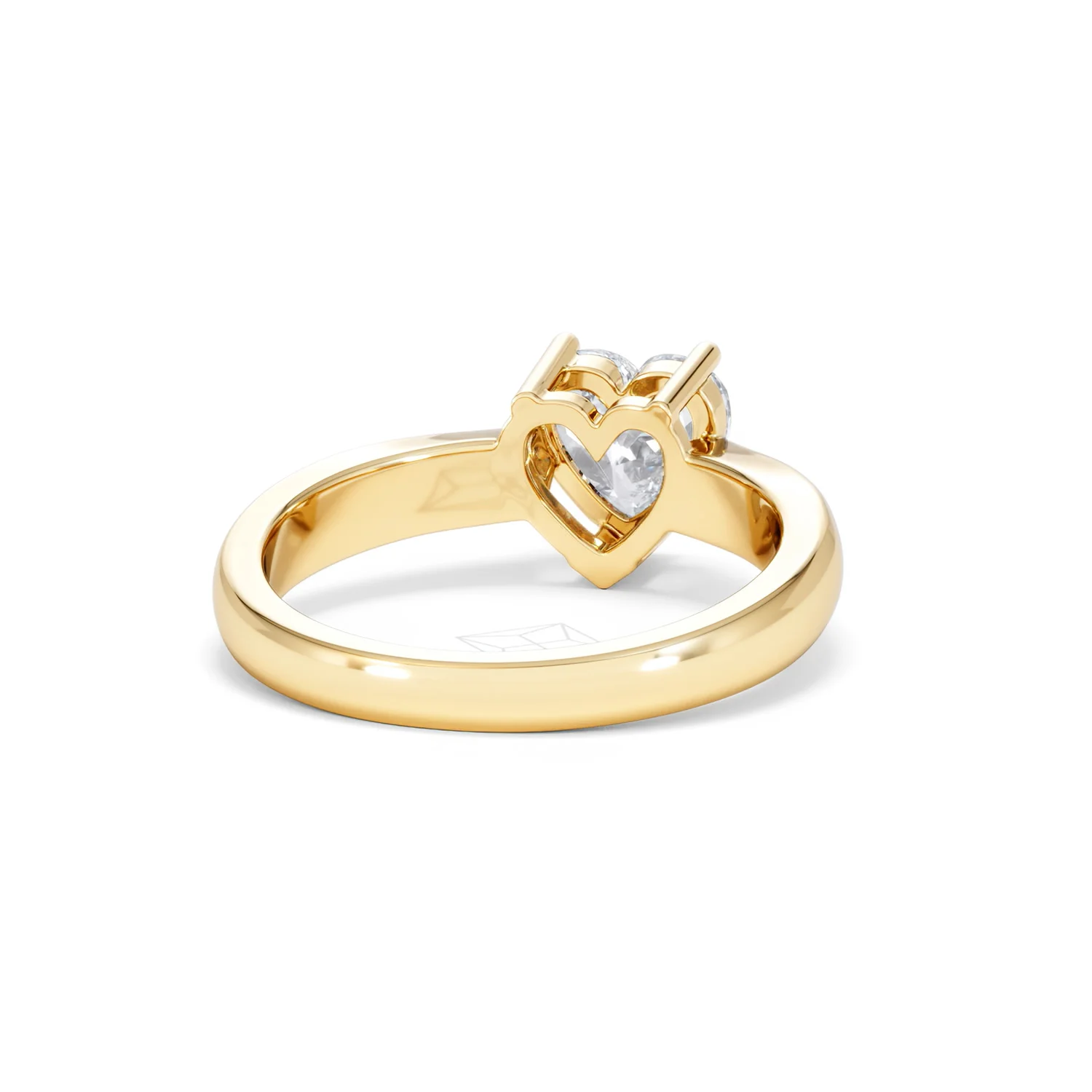 Naomi Heart Cut Lab Diamond Engagement Ring 1.00ct H/SI in 9k Gold - Image 45