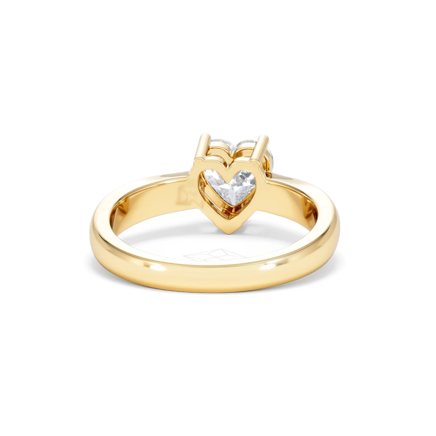 Naomi Heart Cut Lab Diamond Engagement Ring 1.00ct H/SI in 9k Gold - Image 47