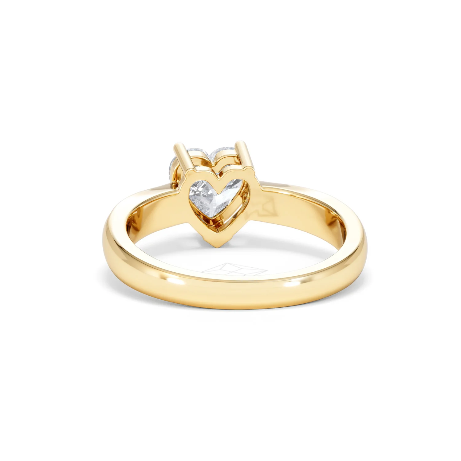 Naomi Heart Cut Lab Diamond Engagement Ring 1.00ct H/SI in 9k Gold - Image 51