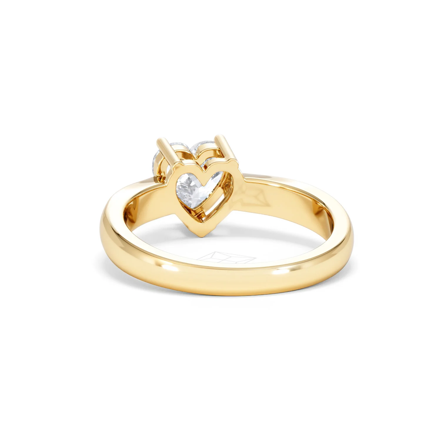 Naomi Heart Cut Lab Diamond Engagement Ring 1.00ct H/SI in 9k Gold - Image 52