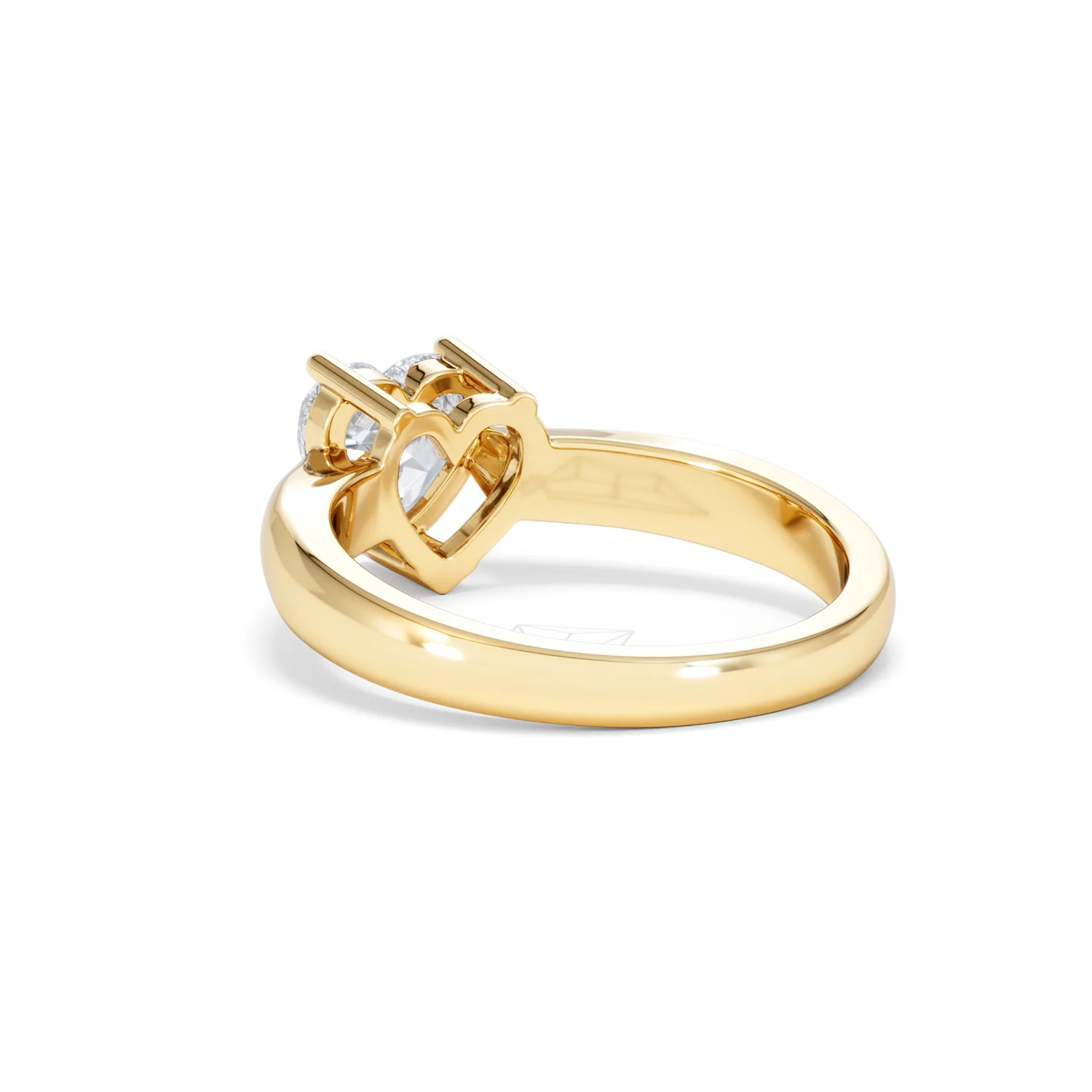 Naomi Heart Cut Lab Diamond Engagement Ring 1.00ct H/SI in 9k Gold - Image 56
