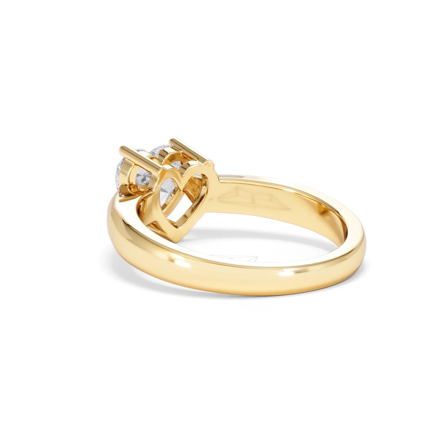 Naomi Heart Cut Lab Diamond Engagement Ring 1.00ct H/SI in 9k Gold - Image 57