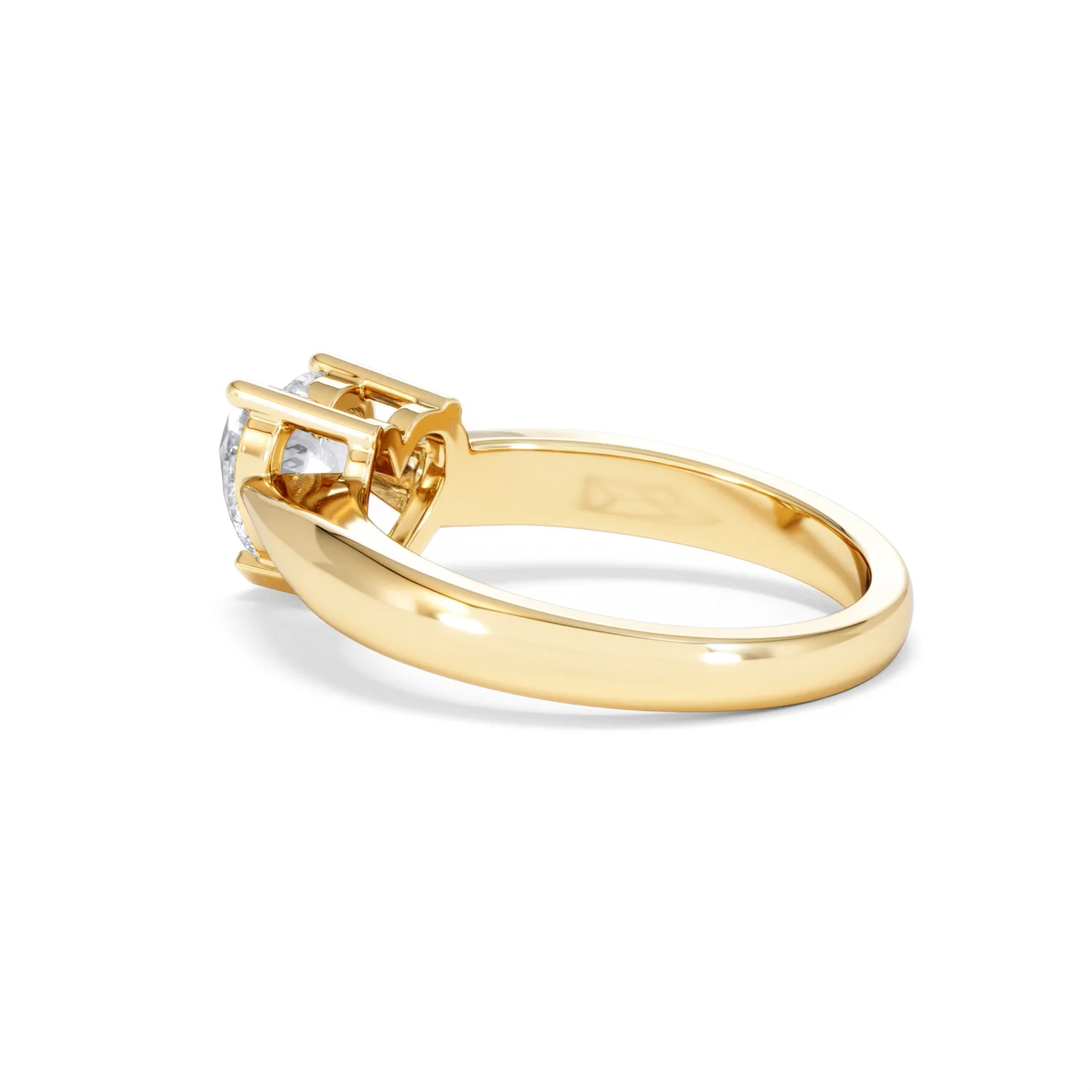 Naomi Heart Cut Lab Diamond Engagement Ring 1.00ct H/SI in 9k Gold - Image 62