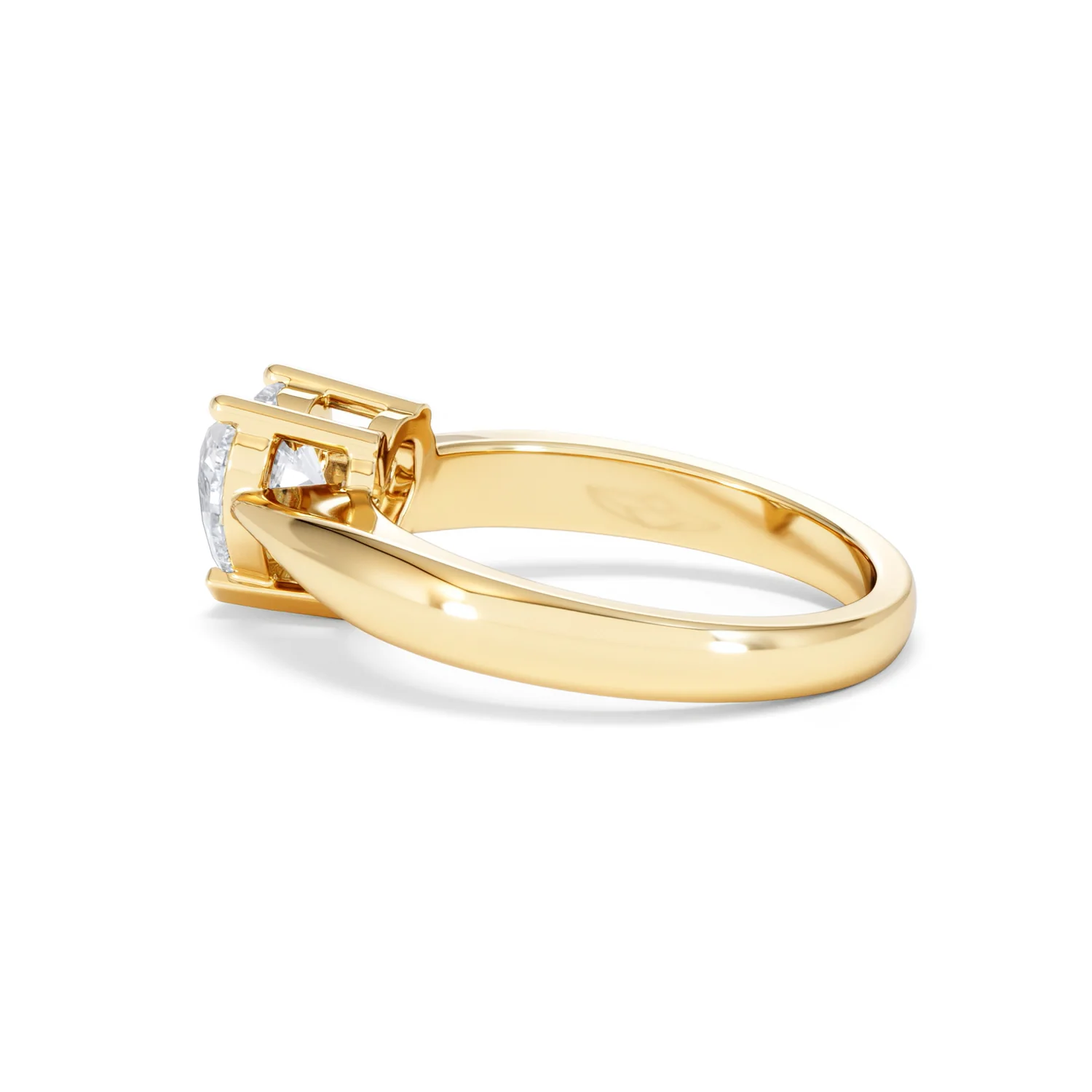 Naomi Heart Cut Lab Diamond Engagement Ring 1.00ct H/SI in 9k Gold - Image 65