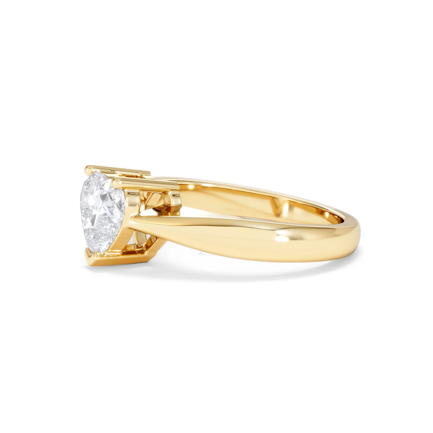 Naomi Heart Cut Lab Diamond Engagement Ring 1.00ct H/SI in 9k Gold - Image 75