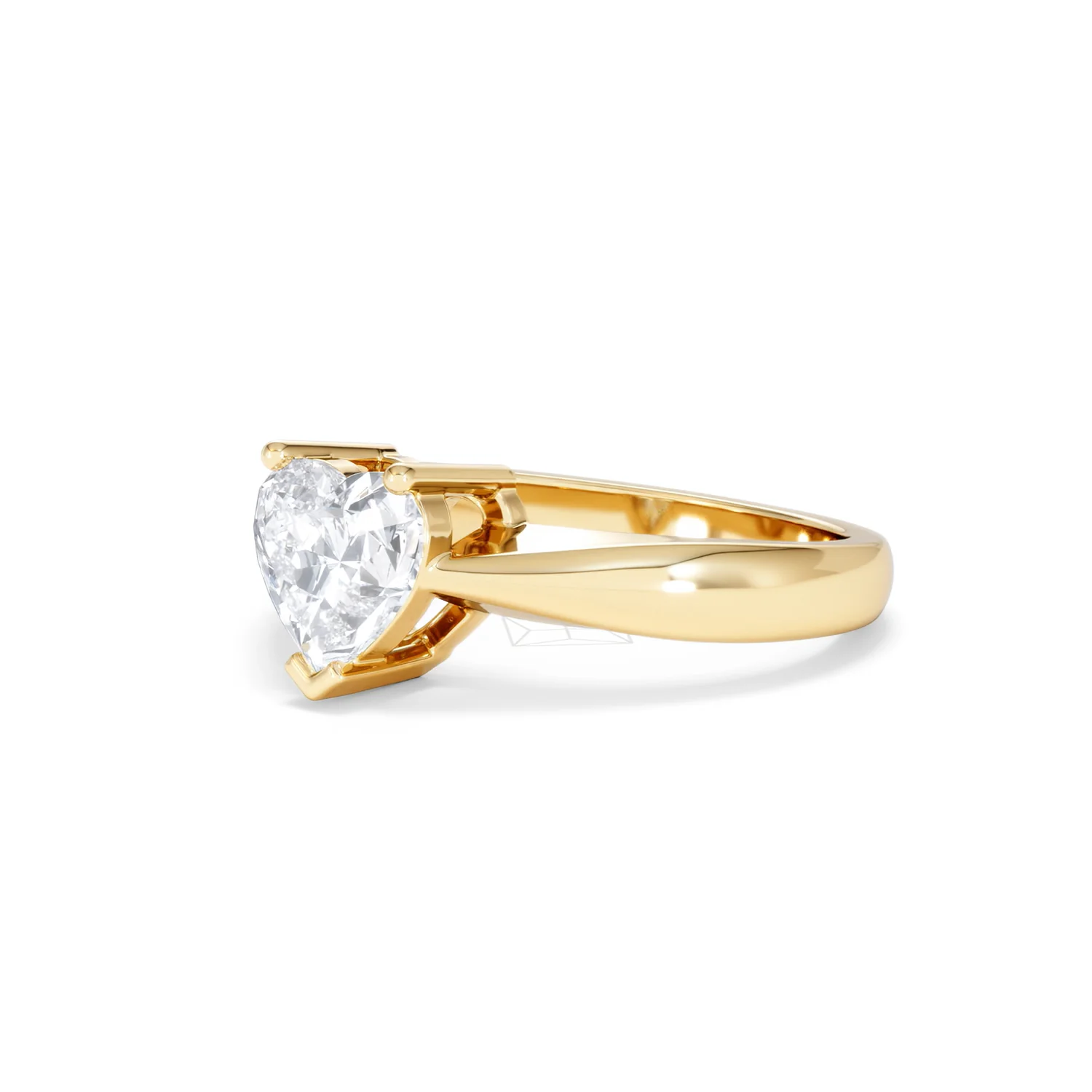 Naomi Heart Cut Lab Diamond Engagement Ring 1.00ct H/SI in 9k Gold - Image 80