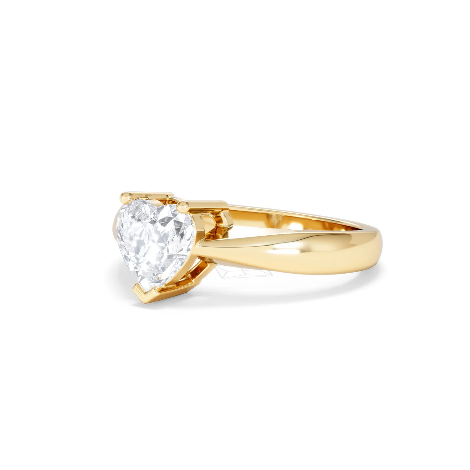 Naomi Heart Cut Lab Diamond Engagement Ring 1.00ct H/SI in 9k Gold - Image 81