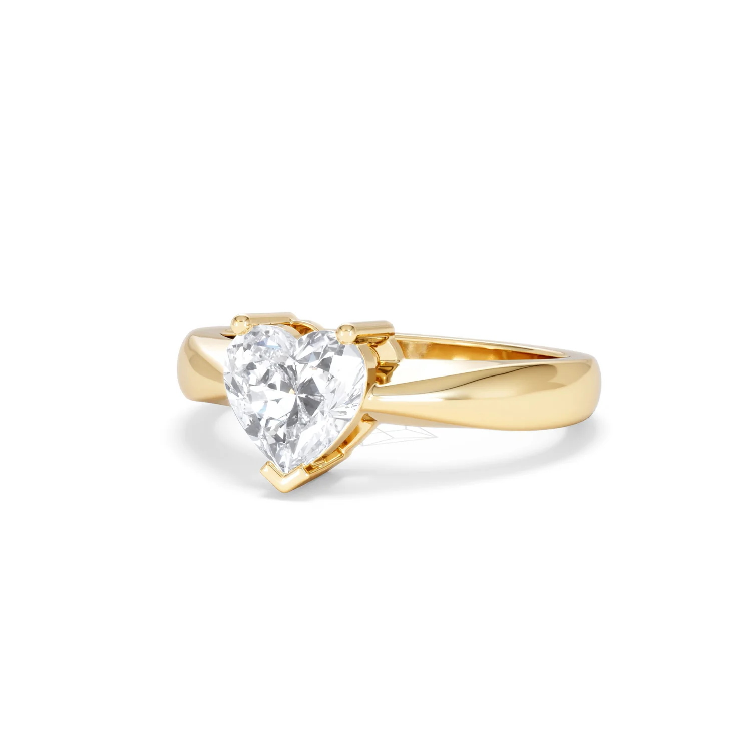 Naomi Heart Cut Lab Diamond Engagement Ring 1.00ct H/SI in 9k Gold - Image 84