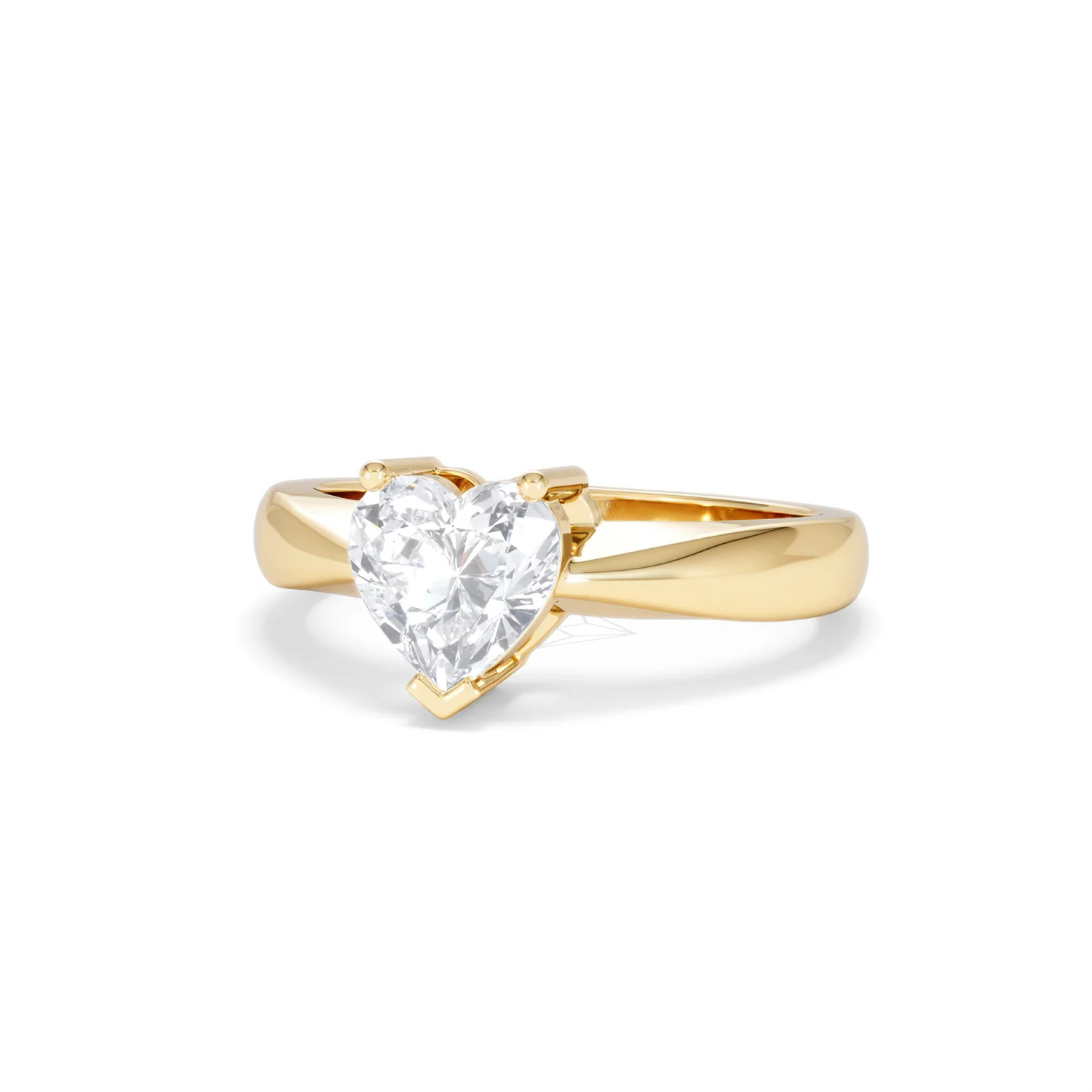 Naomi Heart Cut Lab Diamond Engagement Ring 1.00ct H/SI in 9k Gold - Image 85