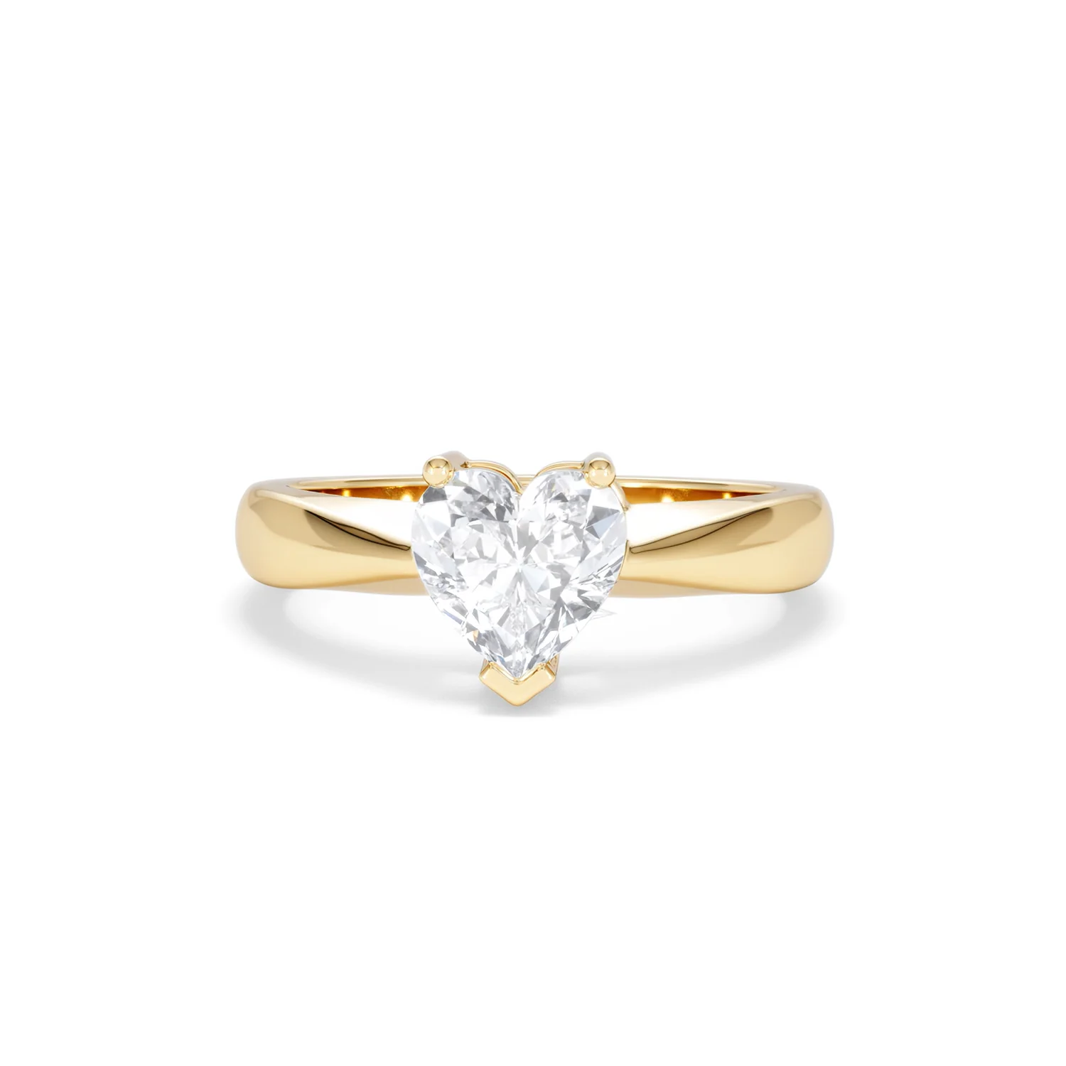 Naomi Heart Cut Lab Diamond Engagement Ring 1.00ct H/SI in 9k Gold - Image 88