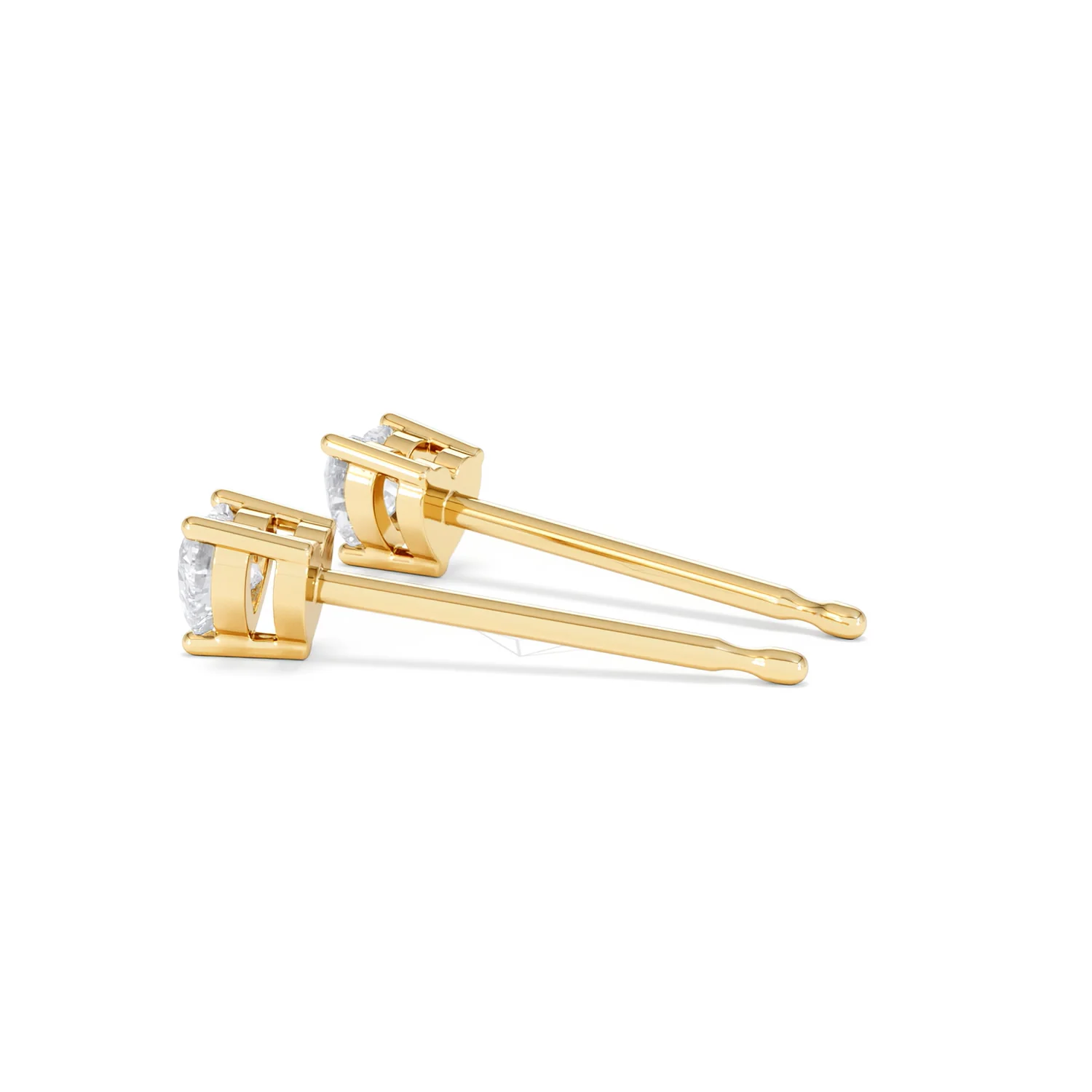 Naomi Heart Cut Lab Diamond Stud Earrings 0.30ct H/SI in 18k Gold Vermeil - Image 65