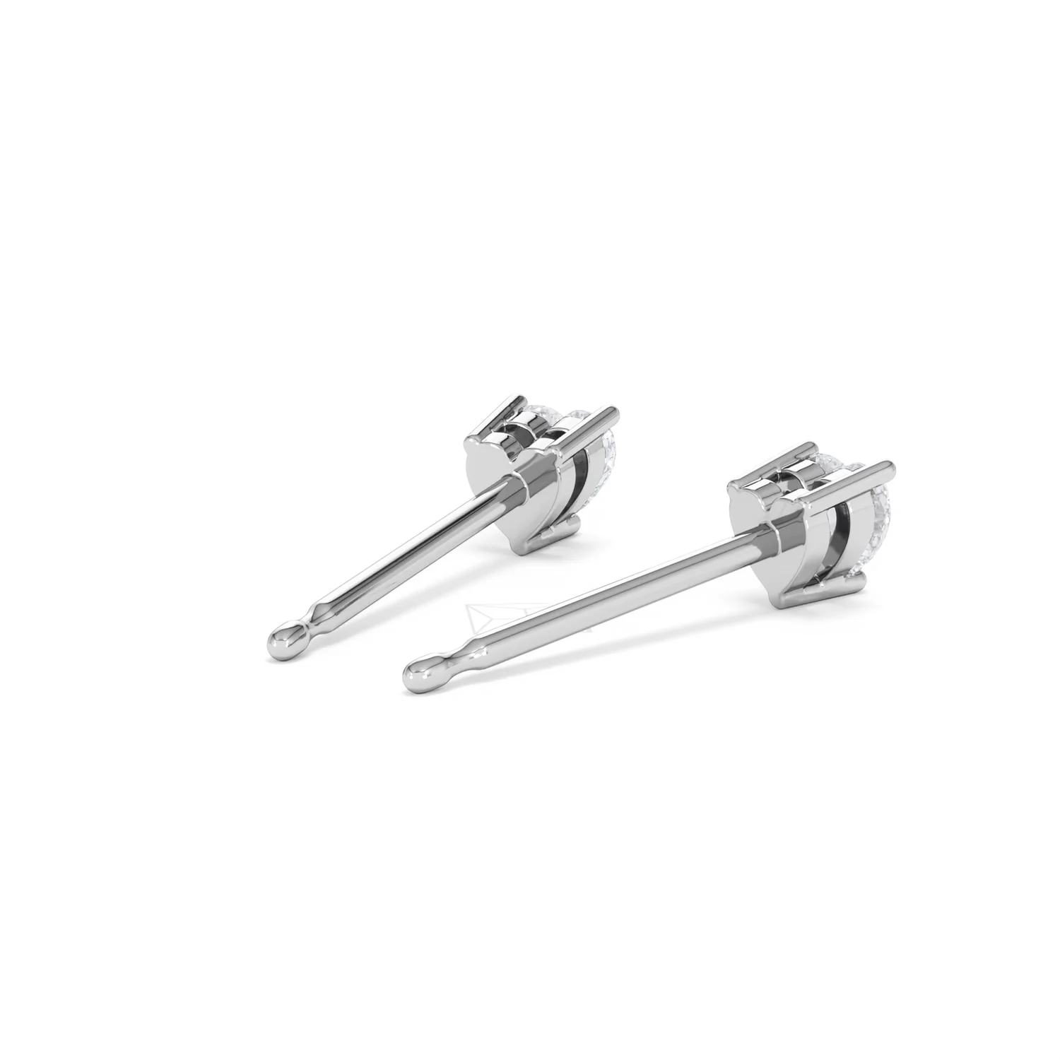 Naomi Heart Cut Lab Diamond Stud Earrings 0.30ct H/SI in 925 Silver - Image 41
