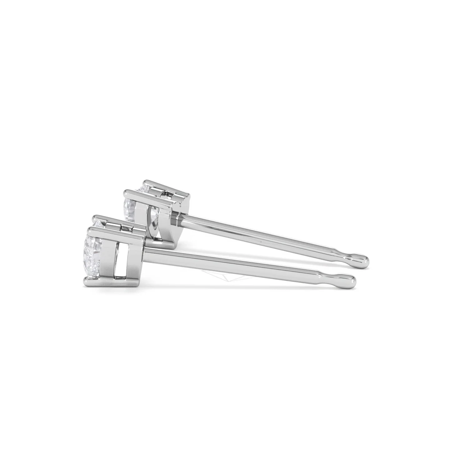Naomi Heart Cut Lab Diamond Stud Earrings 0.30ct H/SI in 925 Silver - Image 67