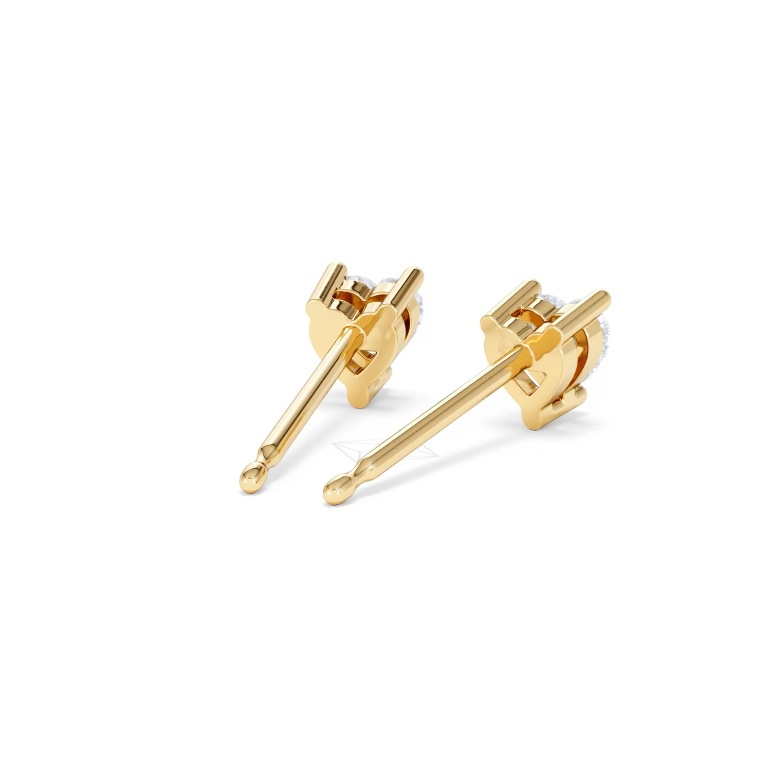 Naomi Heart Cut Lab Diamond Stud Earrings 0.50ct H/SI in 9K Gold - Image 44