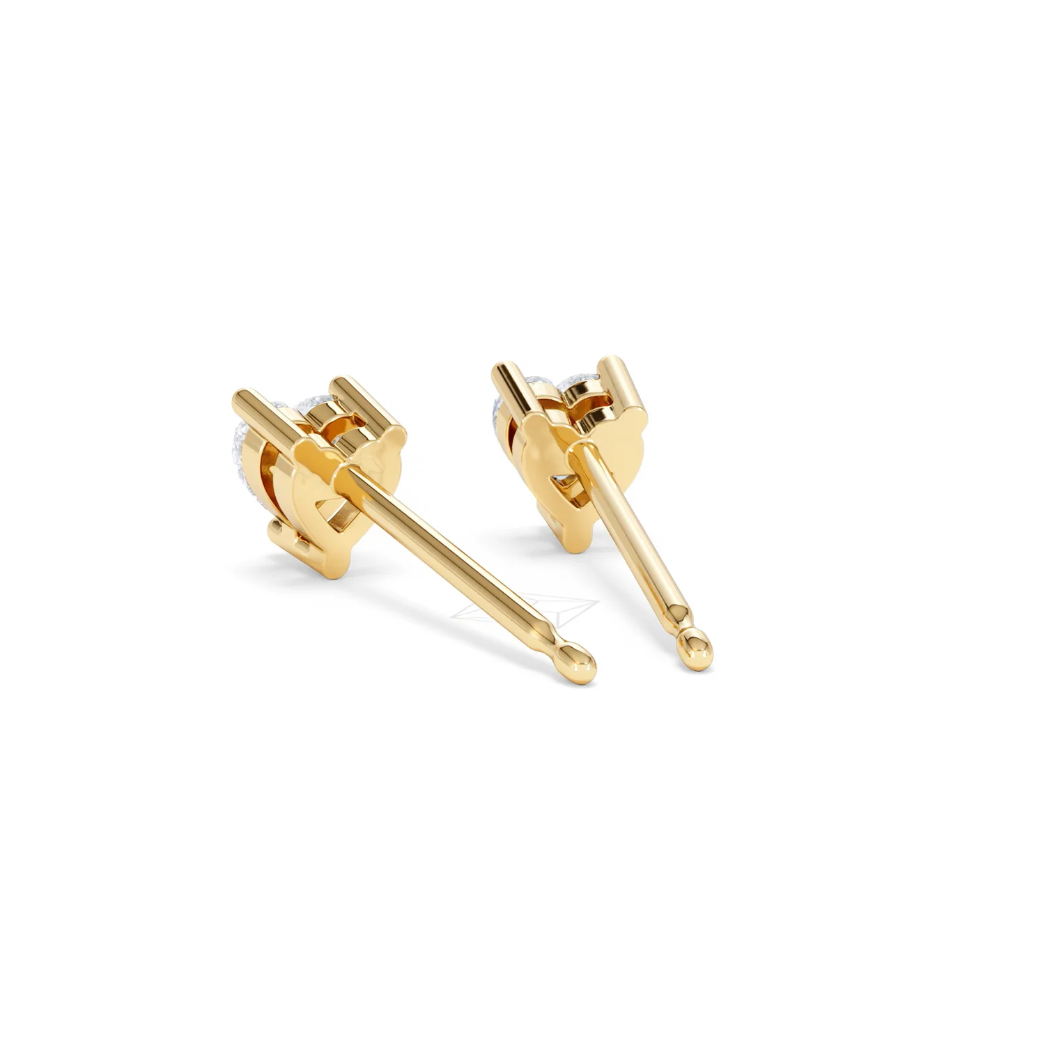 Naomi Heart Cut Lab Diamond Stud Earrings 0.50ct H/SI in 9K Gold - Image 55