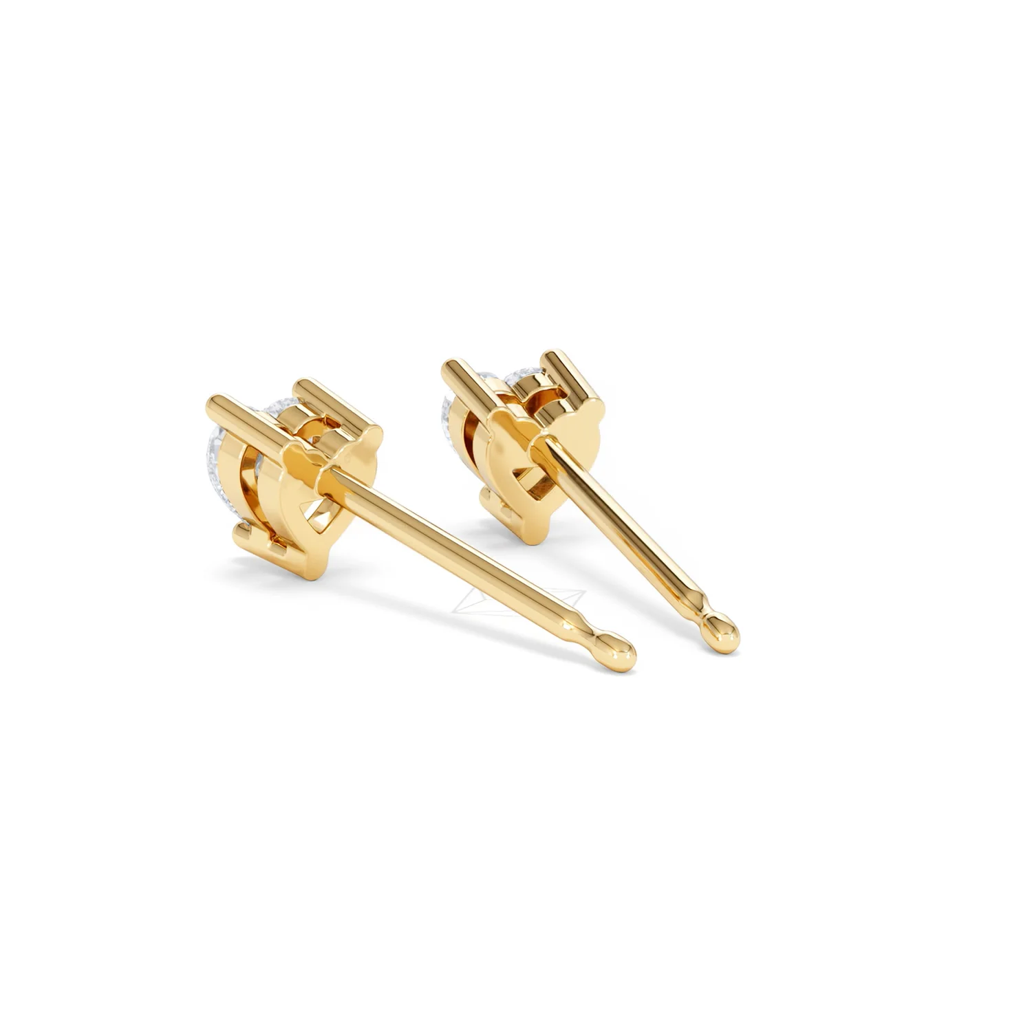 Naomi Heart Cut Lab Diamond Stud Earrings 0.50ct H/SI in 9K Gold - Image 57