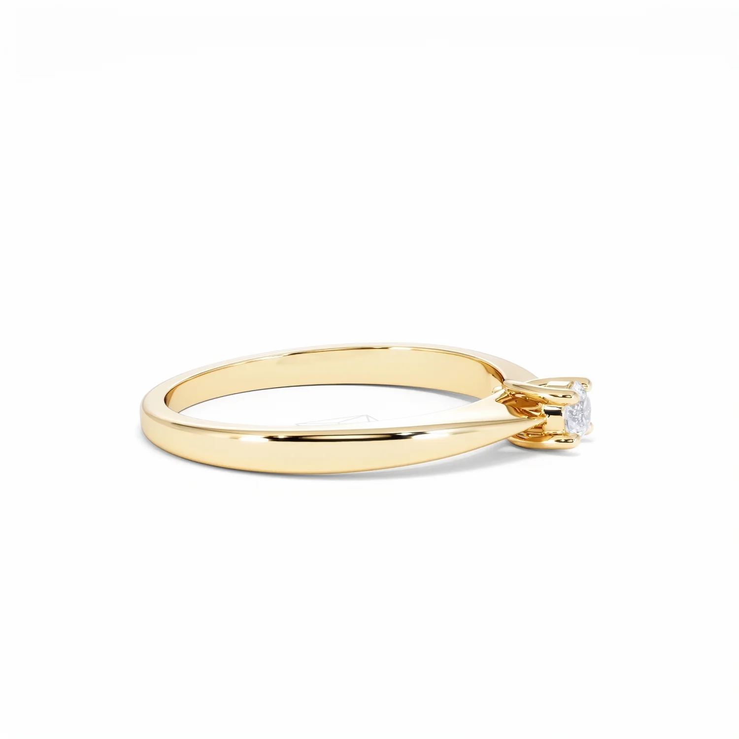 Naomi Lab Diamond Engagement Ring 0.15ct H/Si in 18K Gold Vermeil - Image 24