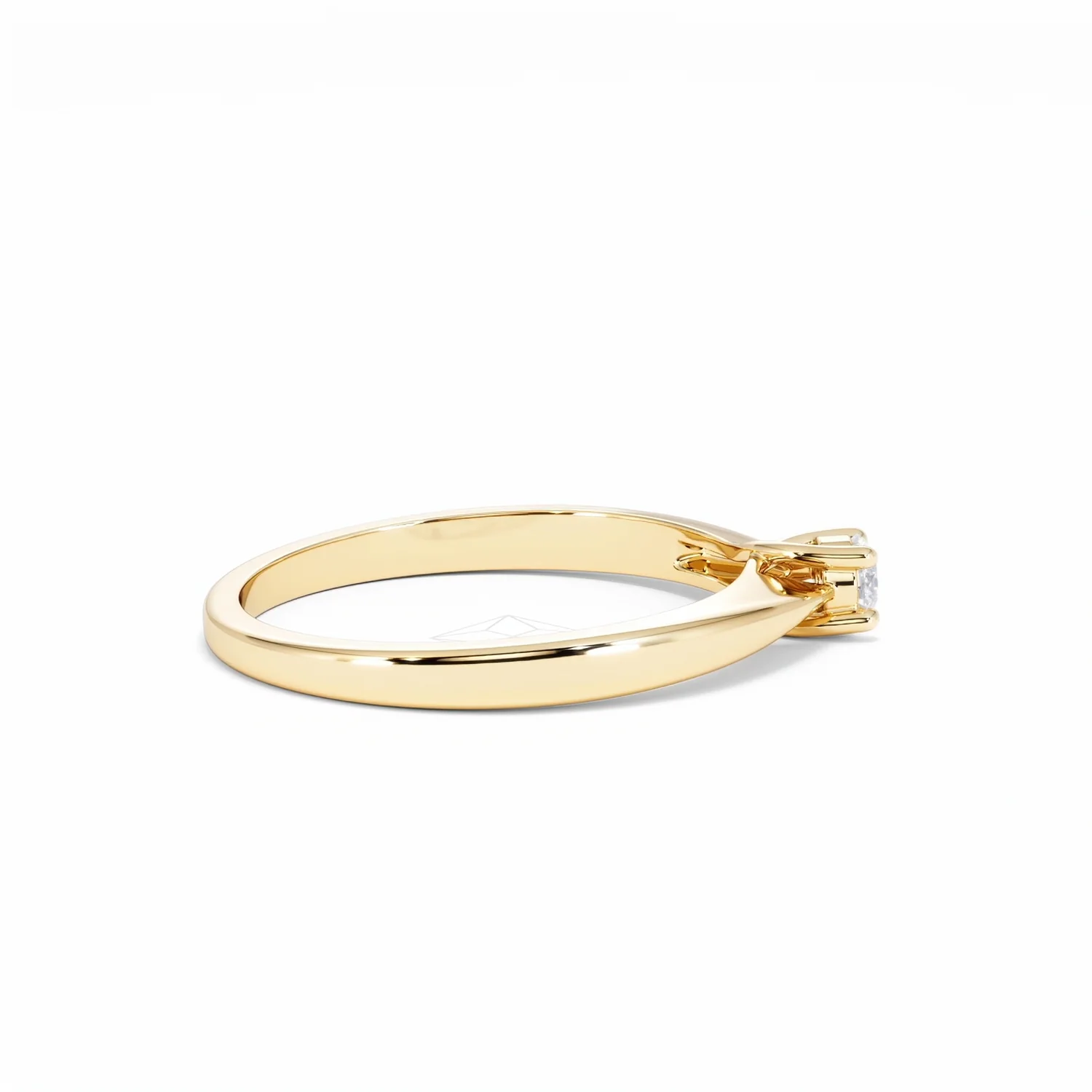 Naomi Lab Diamond Engagement Ring 0.15ct H/Si in 18K Gold Vermeil - Image 29
