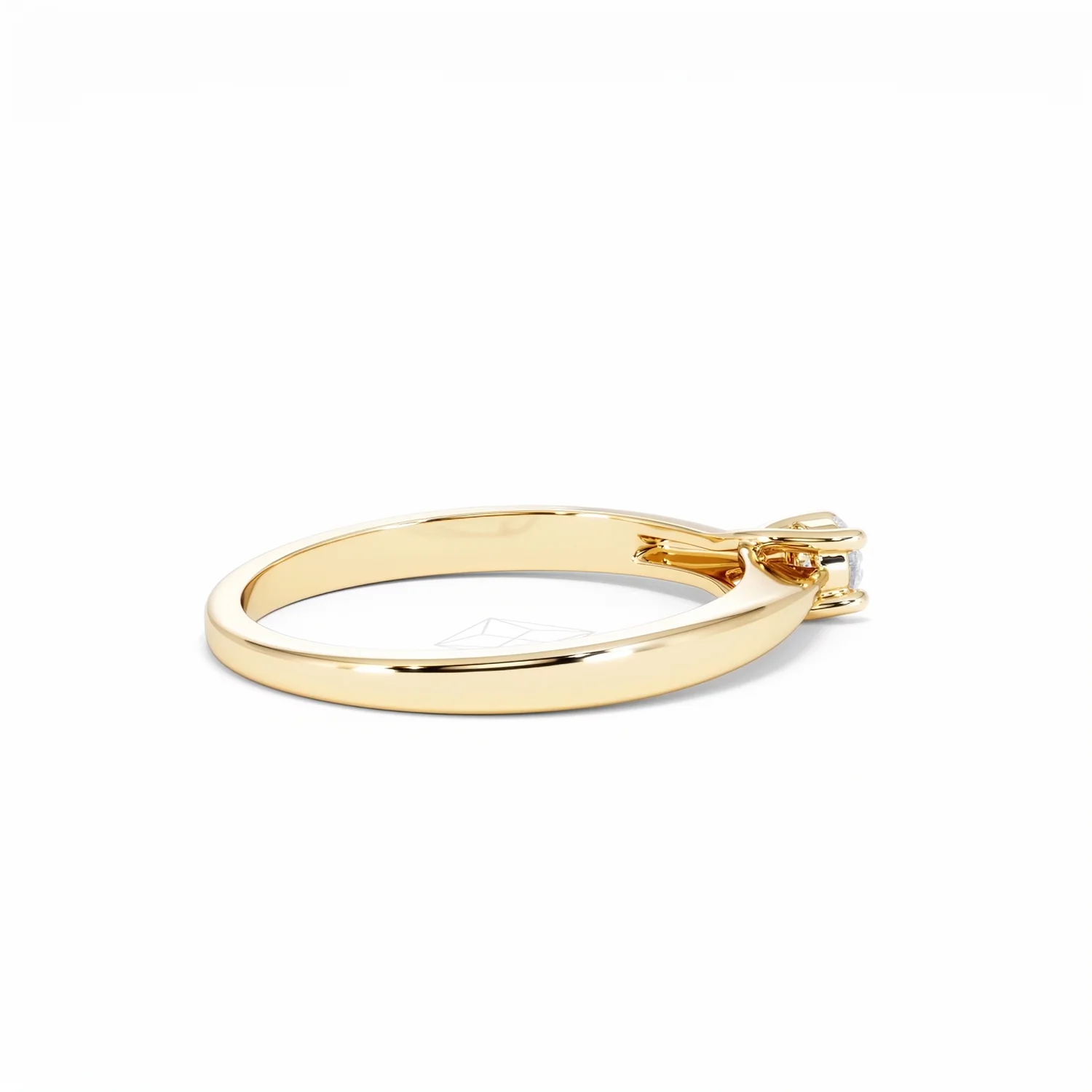 Naomi Lab Diamond Engagement Ring 0.15ct H/Si in 18K Gold Vermeil - Image 32