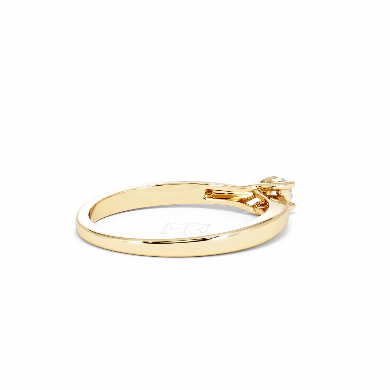 Naomi Lab Diamond Engagement Ring 0.15ct H/Si in 18K Gold Vermeil - Image 36