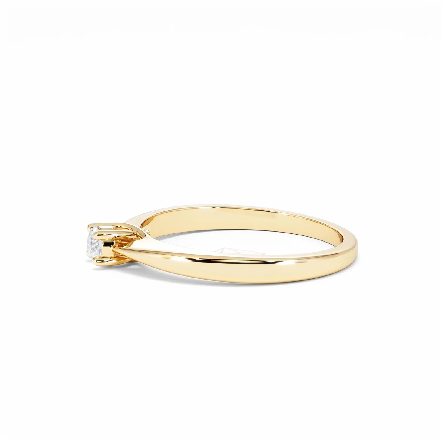 Naomi Lab Diamond Engagement Ring 0.15ct H/Si in 18K Gold Vermeil - Image 71