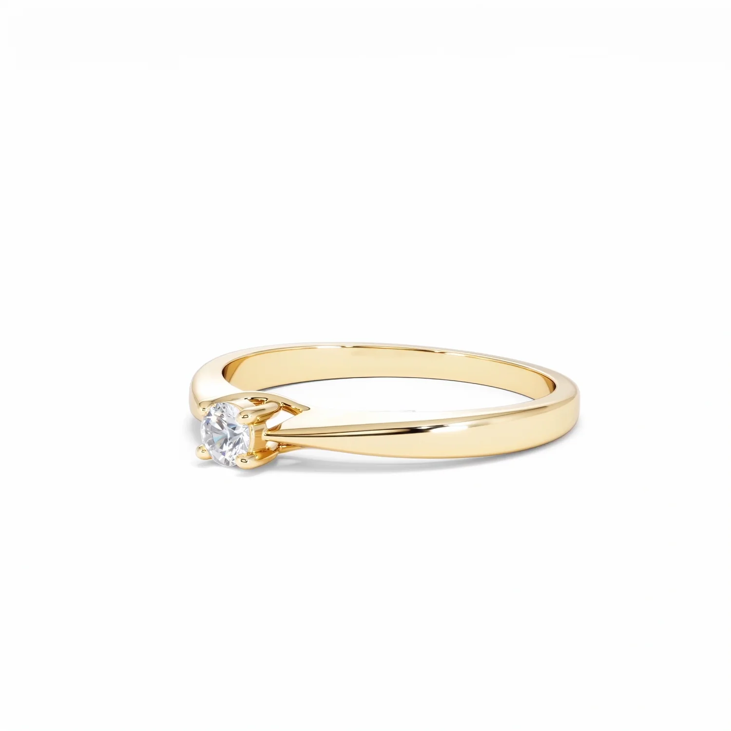 Naomi Lab Diamond Engagement Ring 0.15ct H/Si in 18K Gold Vermeil - Image 79