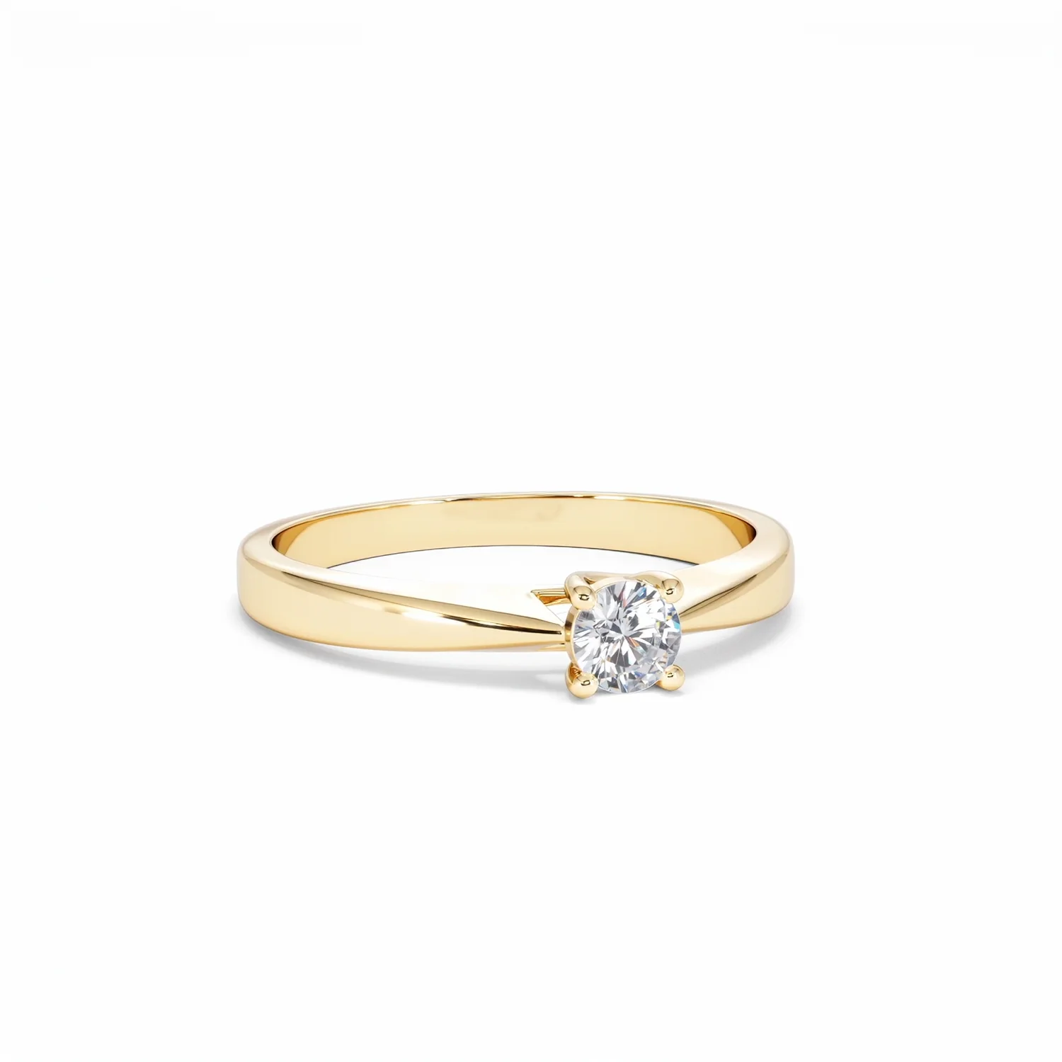 Naomi Lab Diamond Engagement Ring 0.25ct H/Si in 18K Gold Vermeil - Image 12