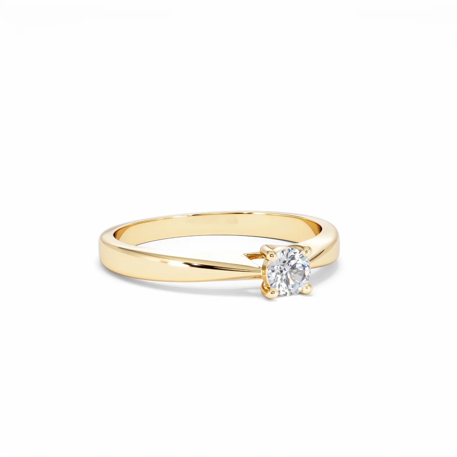 Naomi Lab Diamond Engagement Ring 0.25ct H/Si in 18K Gold Vermeil - Image 14