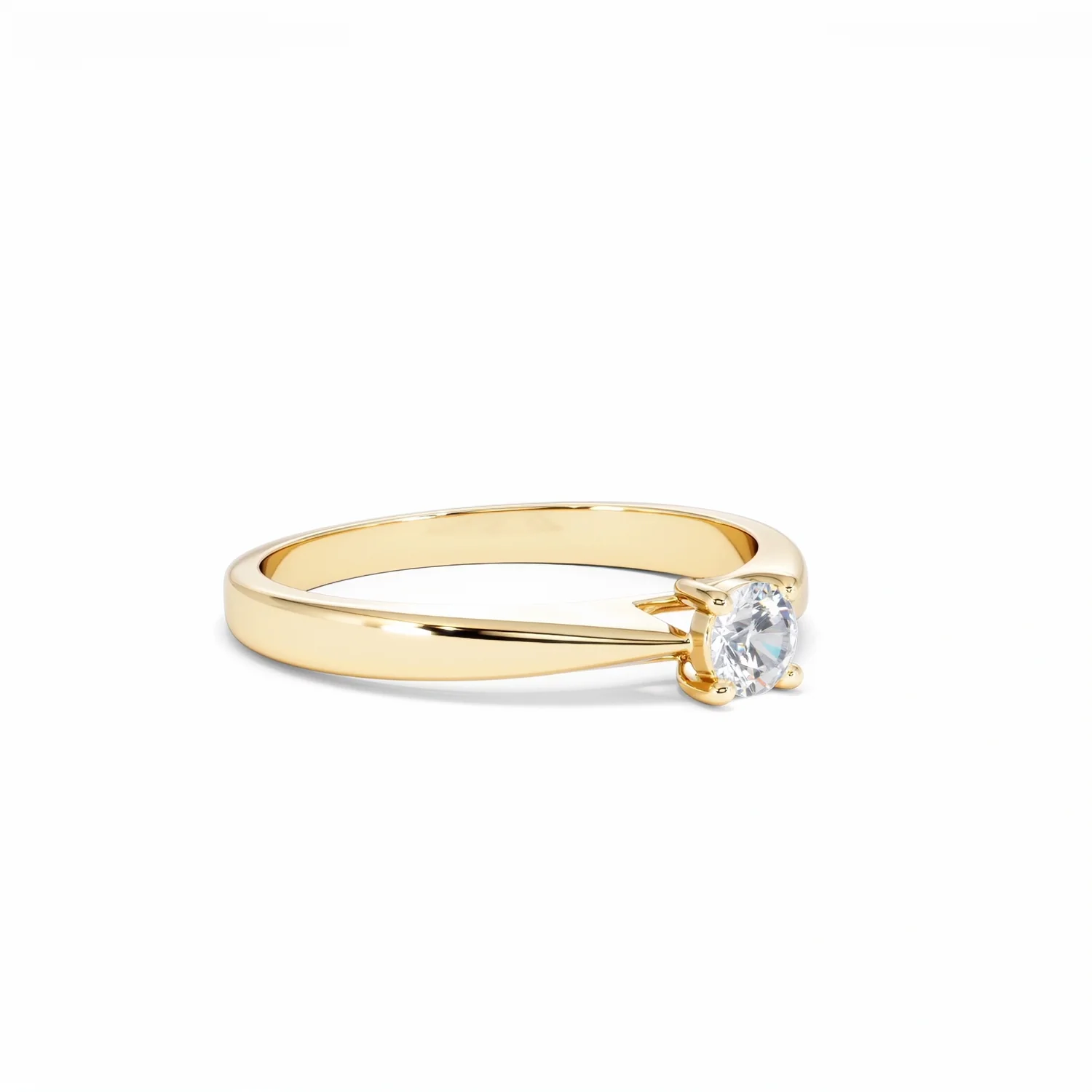Naomi Lab Diamond Engagement Ring 0.25ct H/Si in 18K Gold Vermeil - Image 17
