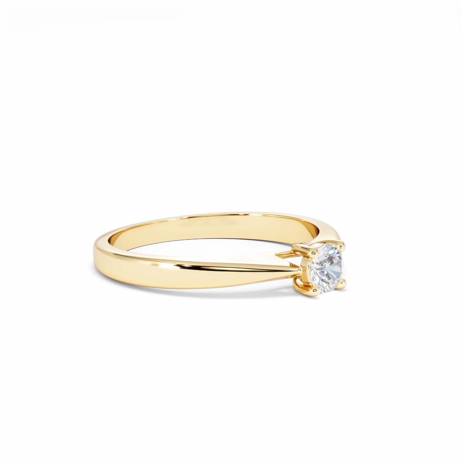 Naomi Lab Diamond Engagement Ring 0.25ct H/Si in 18K Gold Vermeil - Image 18
