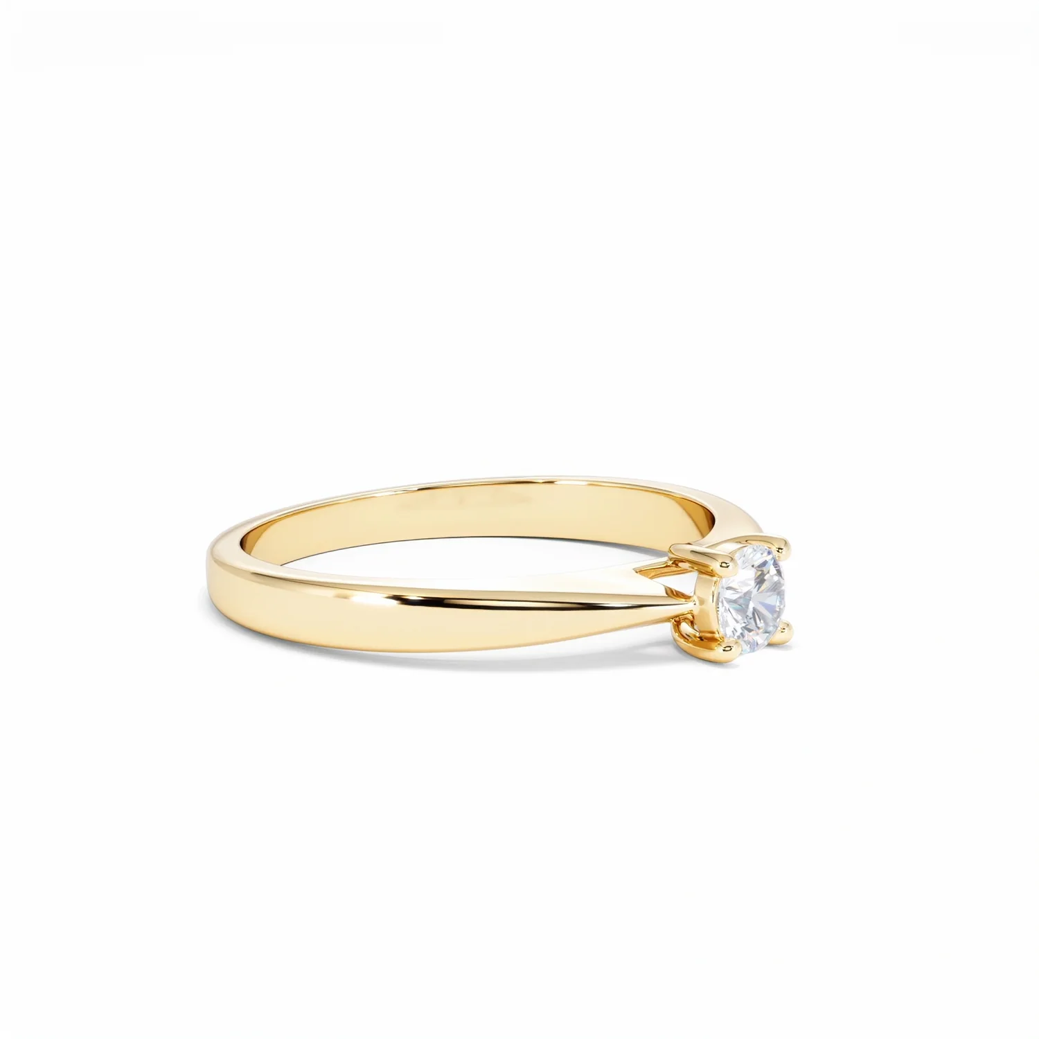 Naomi Lab Diamond Engagement Ring 0.25ct H/Si in 18K Gold Vermeil - Image 19