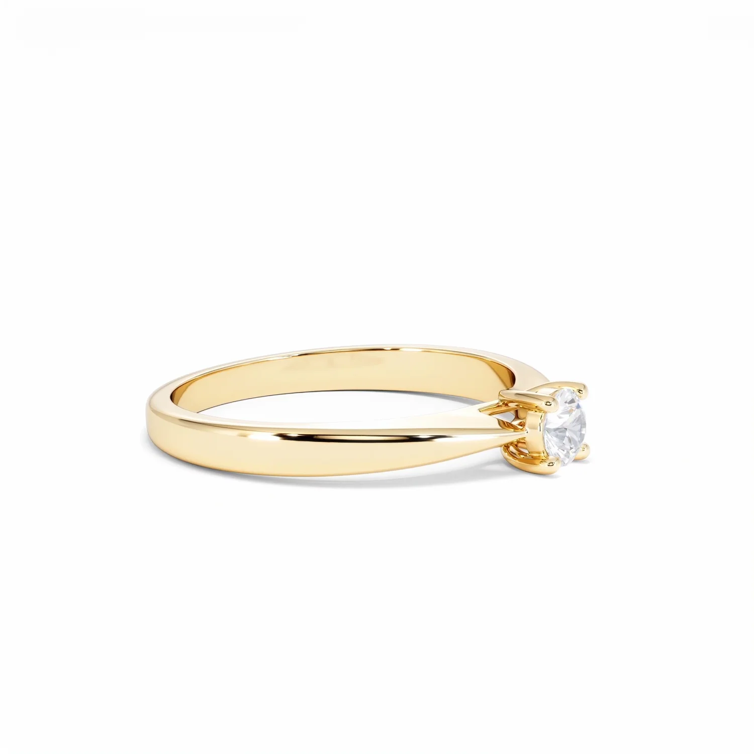 Naomi Lab Diamond Engagement Ring 0.25ct H/Si in 18K Gold Vermeil - Image 21