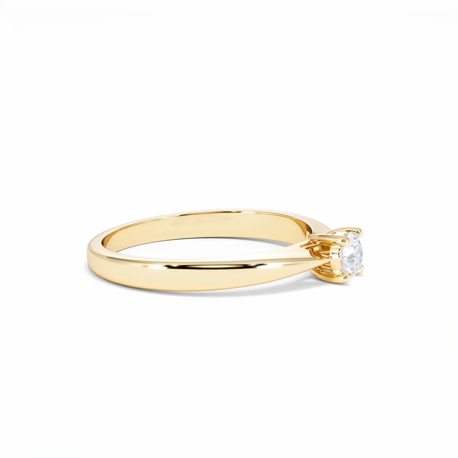 Naomi Lab Diamond Engagement Ring 0.25ct H/Si in 18K Gold Vermeil - Image 23