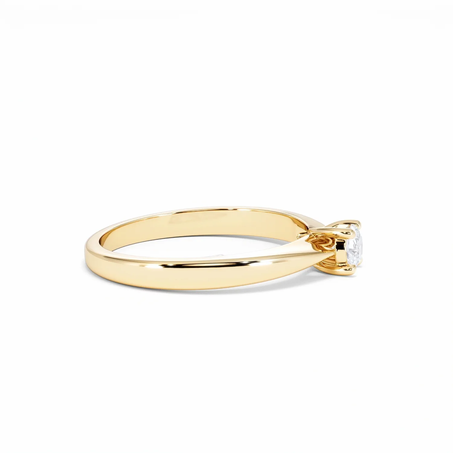 Naomi Lab Diamond Engagement Ring 0.25ct H/Si in 18K Gold Vermeil - Image 25