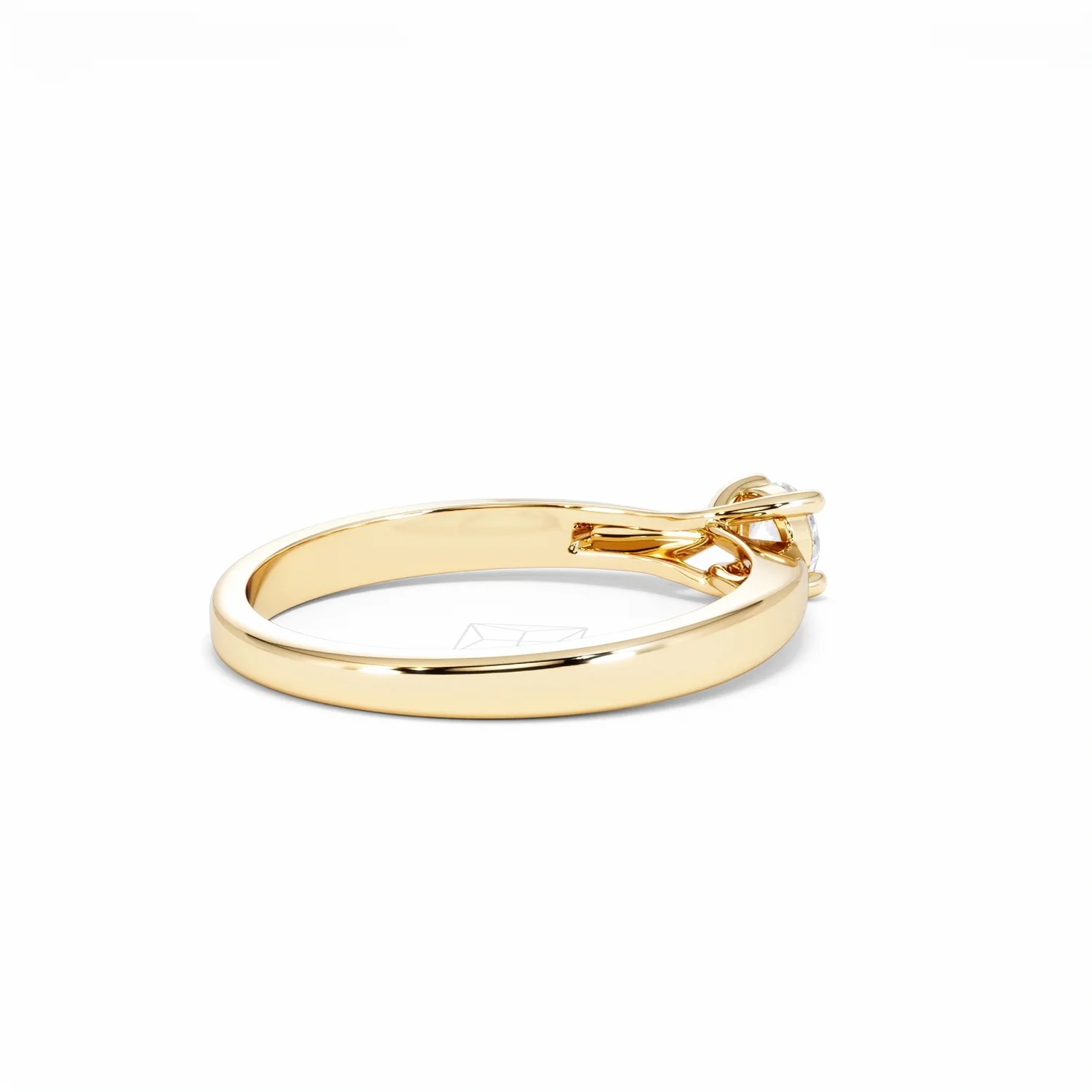 Naomi Lab Diamond Engagement Ring 0.25ct H/Si in 18K Gold Vermeil - Image 36