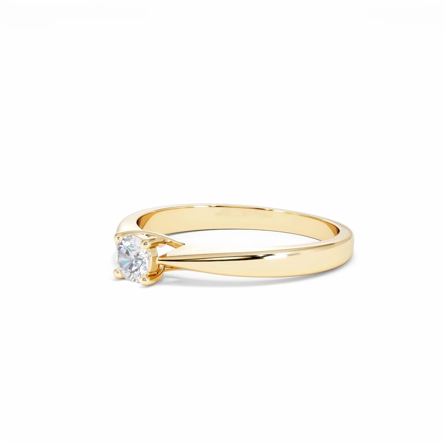 Naomi Lab Diamond Engagement Ring 0.25ct H/Si in 18K Gold Vermeil - Image 78