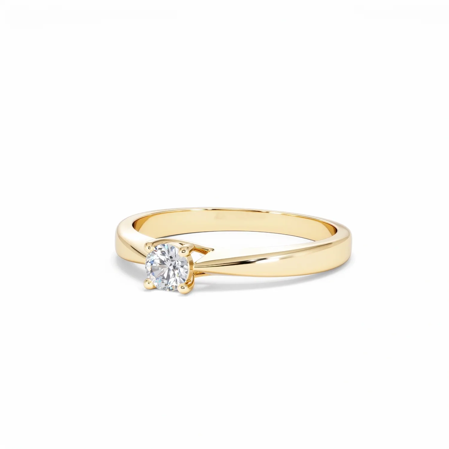 Naomi Lab Diamond Engagement Ring 0.25ct H/Si in 18K Gold Vermeil - Image 82