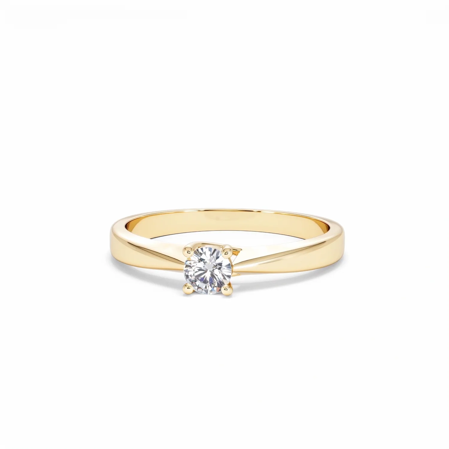 Naomi Lab Diamond Engagement Ring 0.25ct H/Si in 18K Gold Vermeil - Image 86
