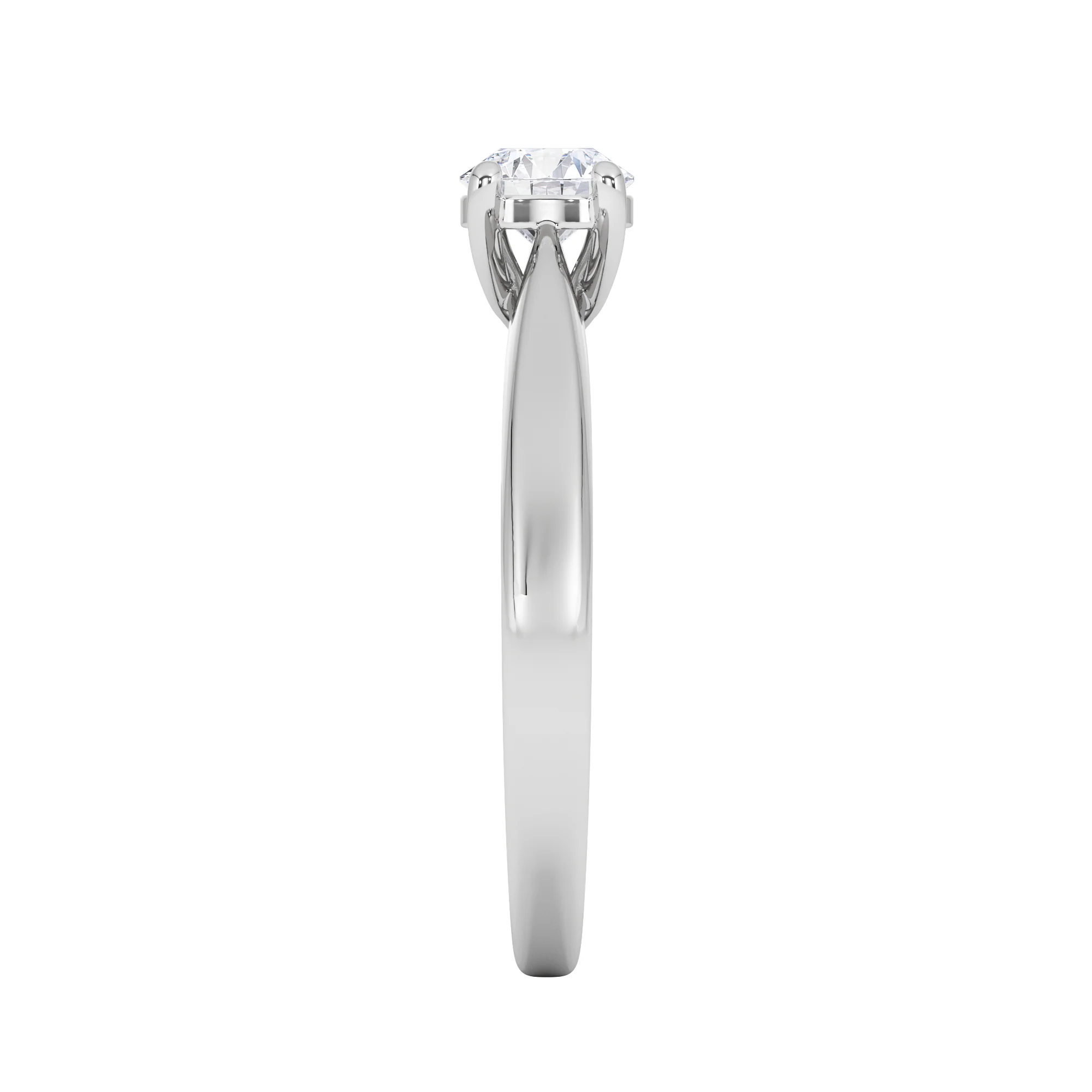 Naomi Lab Diamond Engagement Ring 0.50ct H/Si 9K White Gold - Image 6