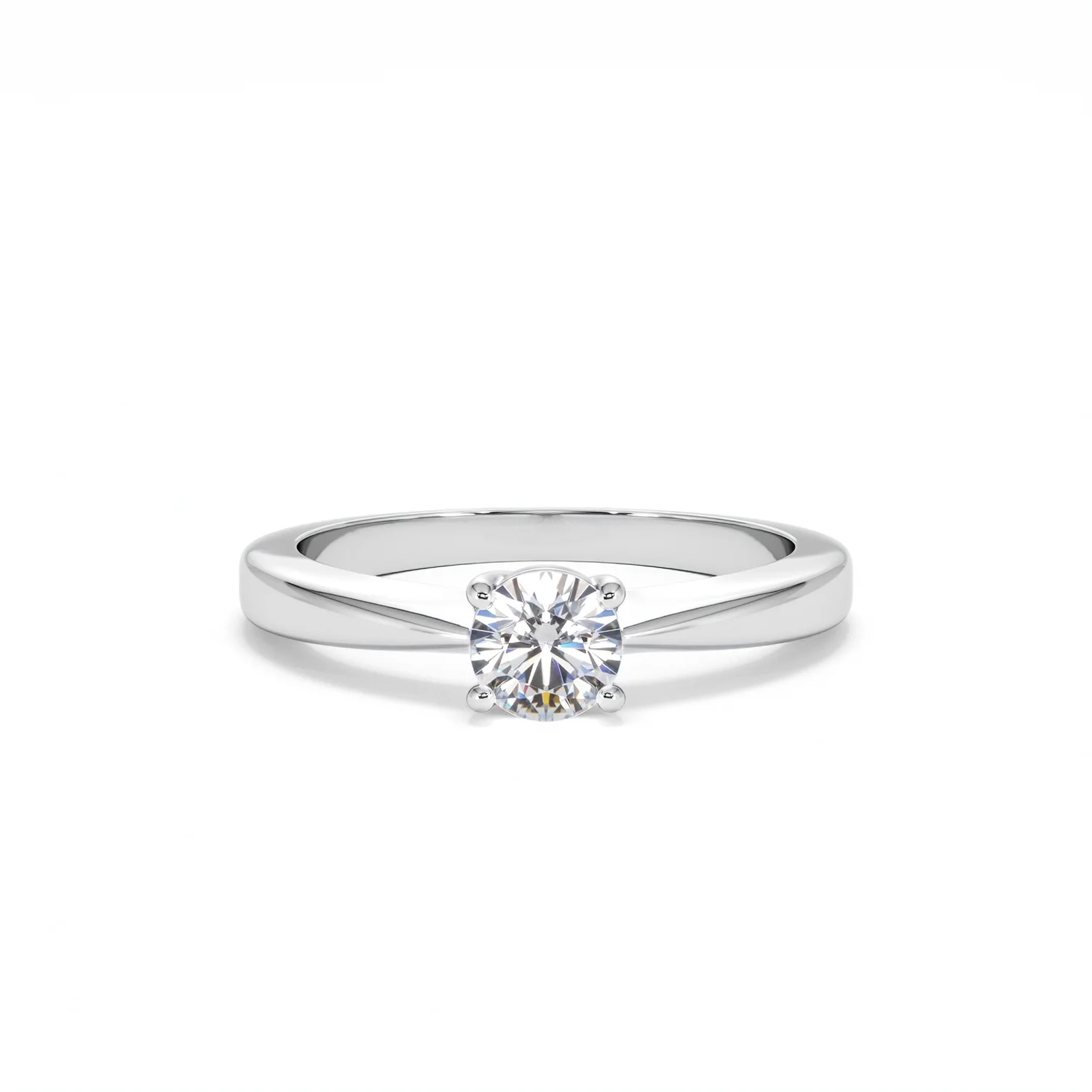 Naomi Lab Diamond Engagement Ring 0.50ct H/Si 9K White Gold - Image 8