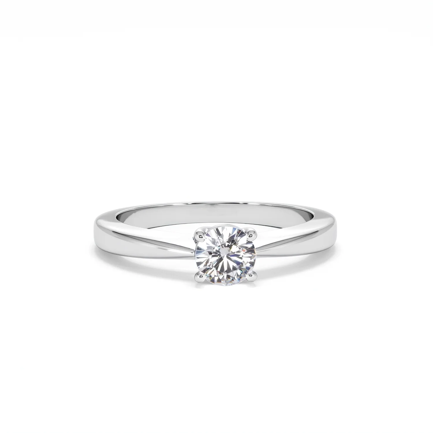 Naomi Lab Diamond Engagement Ring 0.50ct H/Si 9K White Gold - Image 9