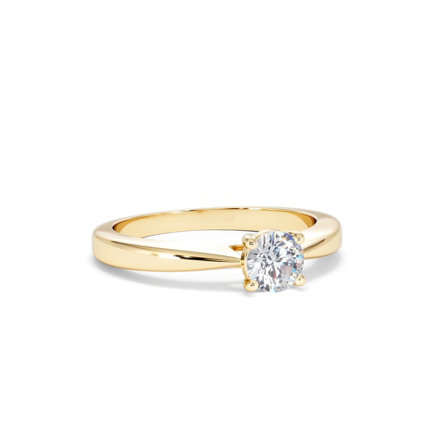 Naomi Lab Diamond Engagement Ring 0.50ct H/Si in 18K Gold Vermeil - Image 13