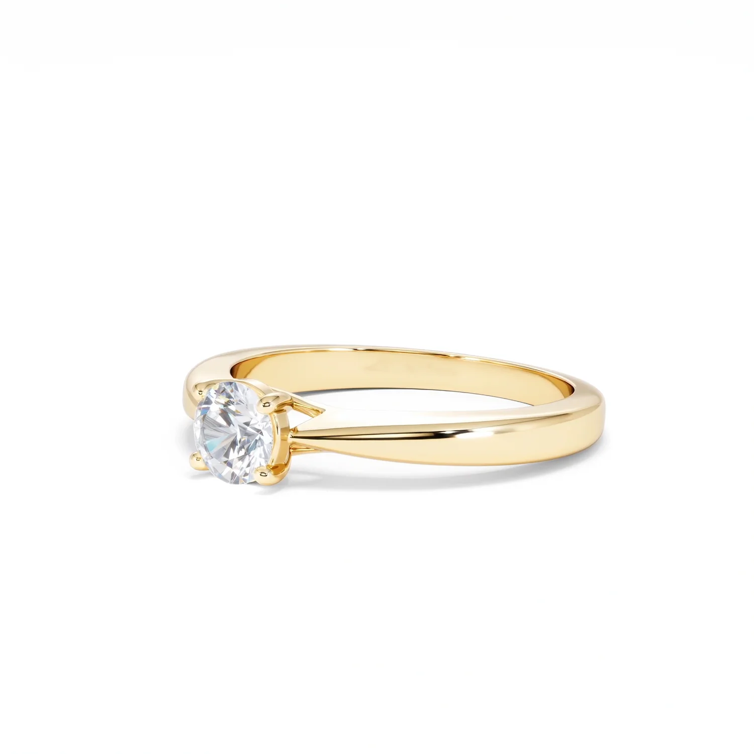 Naomi Lab Diamond Engagement Ring 0.50ct H/Si in 18K Gold Vermeil - Image 79